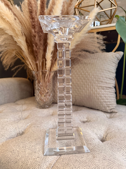 24% Lead Crystal Candle Holder