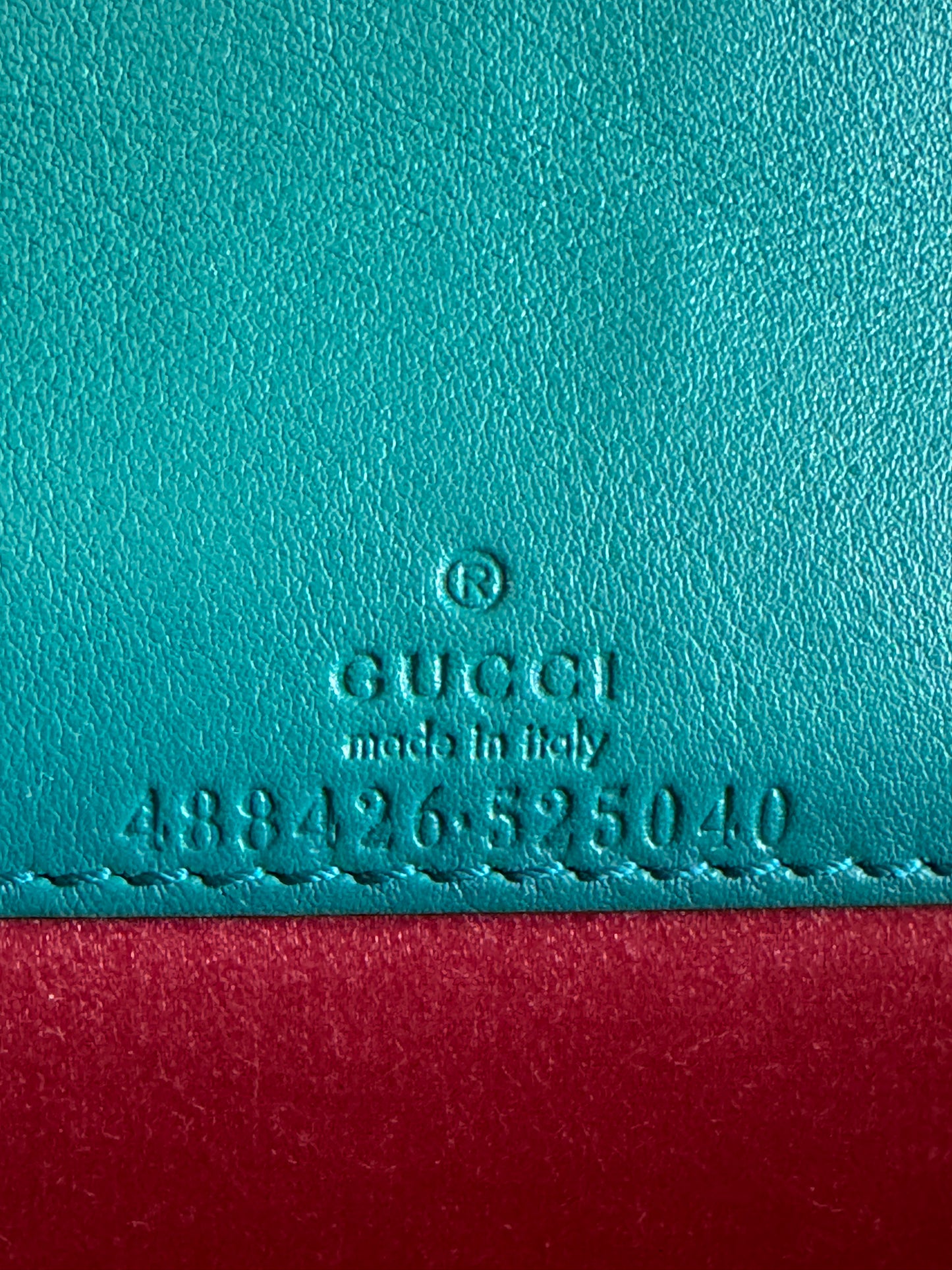 Gucci Velvet Matelasse GG Marmont Mini Bag Pavone Cyan