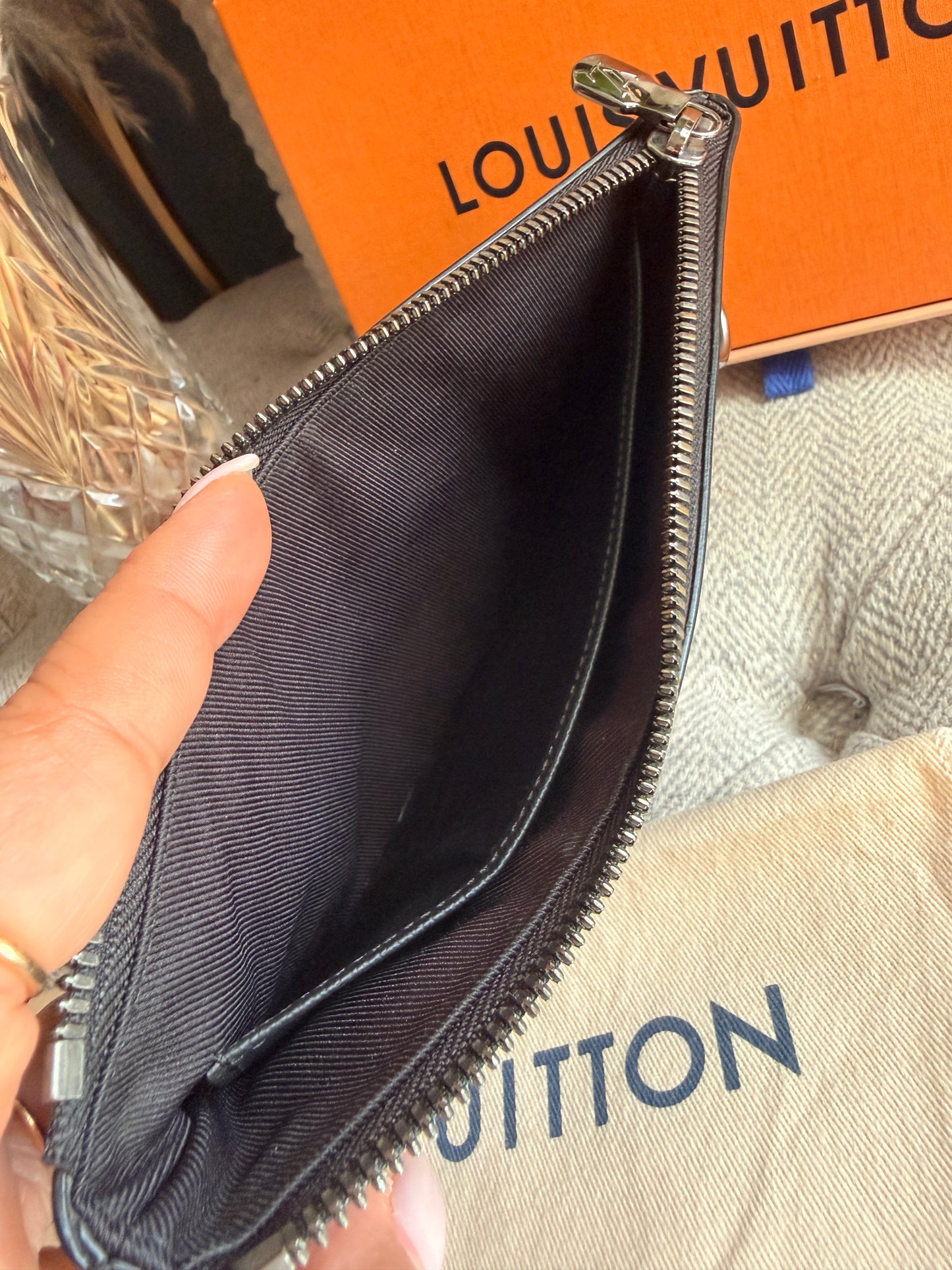 LOUIS VUITTON Monogram Eclipse Pochette Discovery Pm