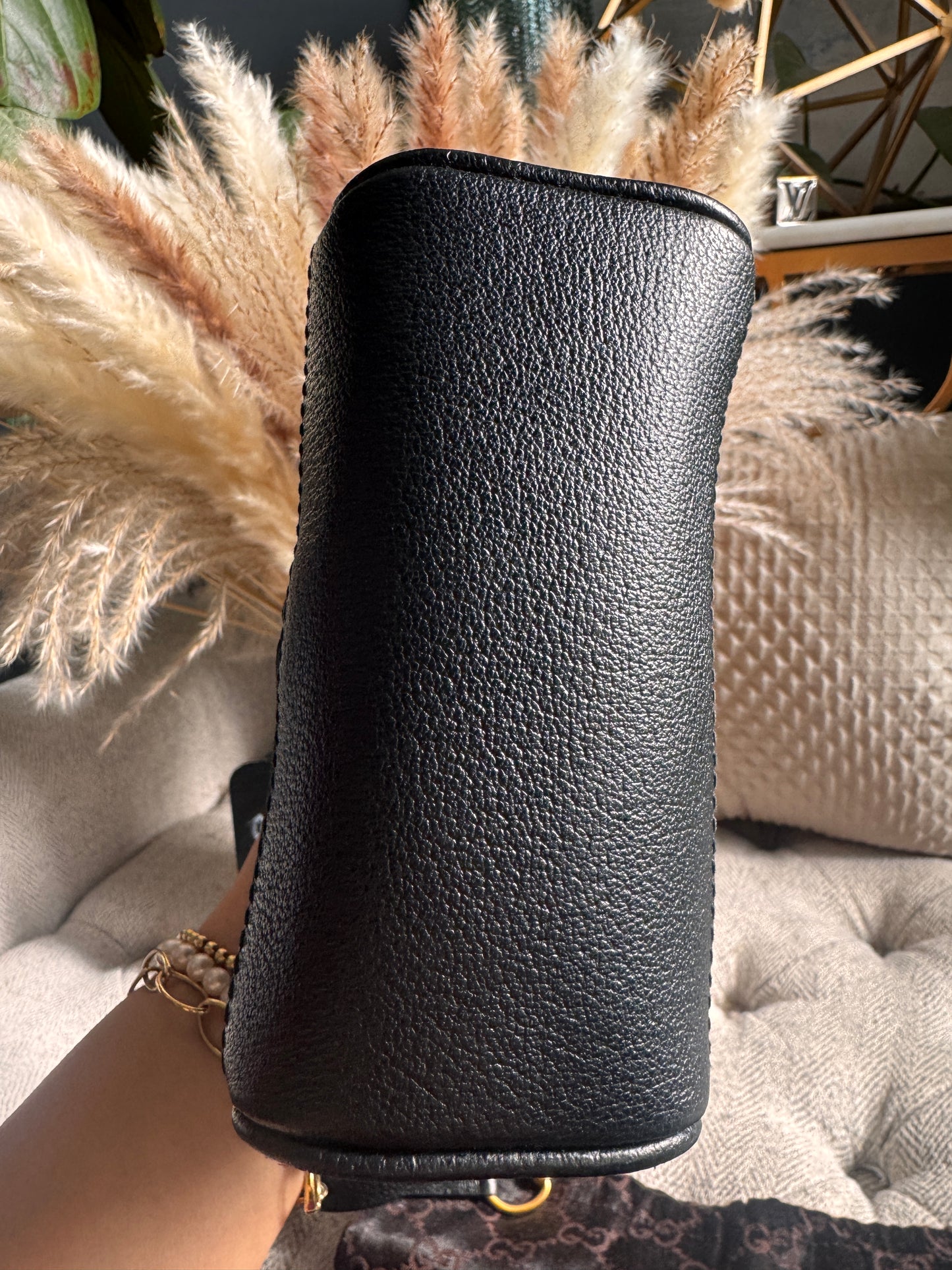 Gucci Vintage Mini Diana in Suede and Leather- with crossbody strap