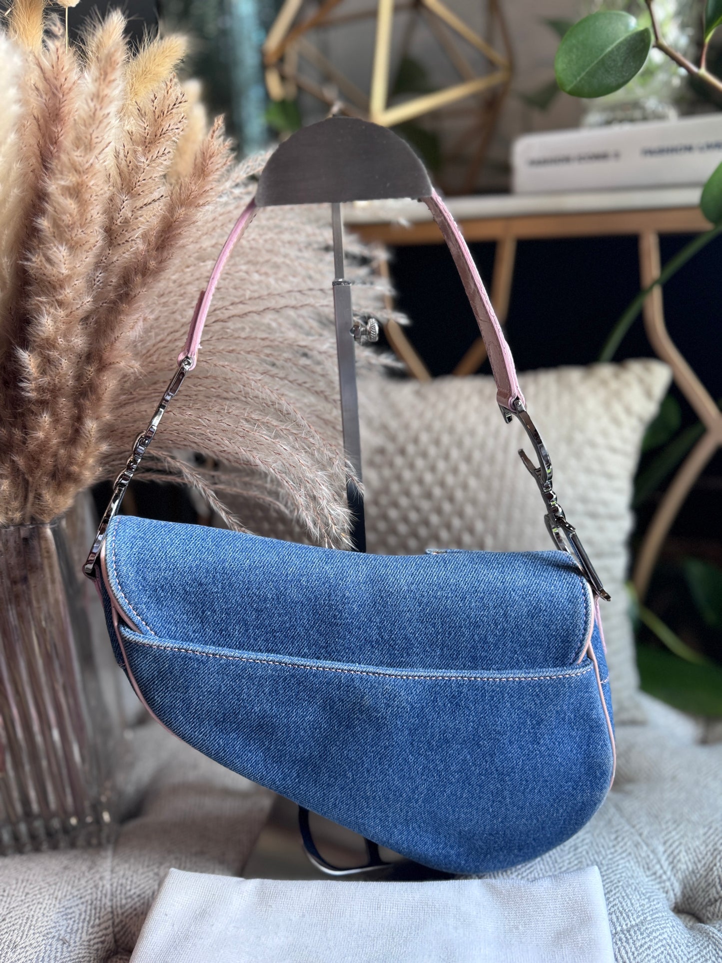 Dior Vintage Denim Saddle