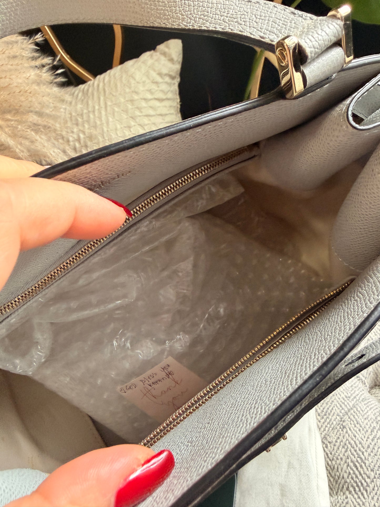 Valextra B Cube in Cool Grey