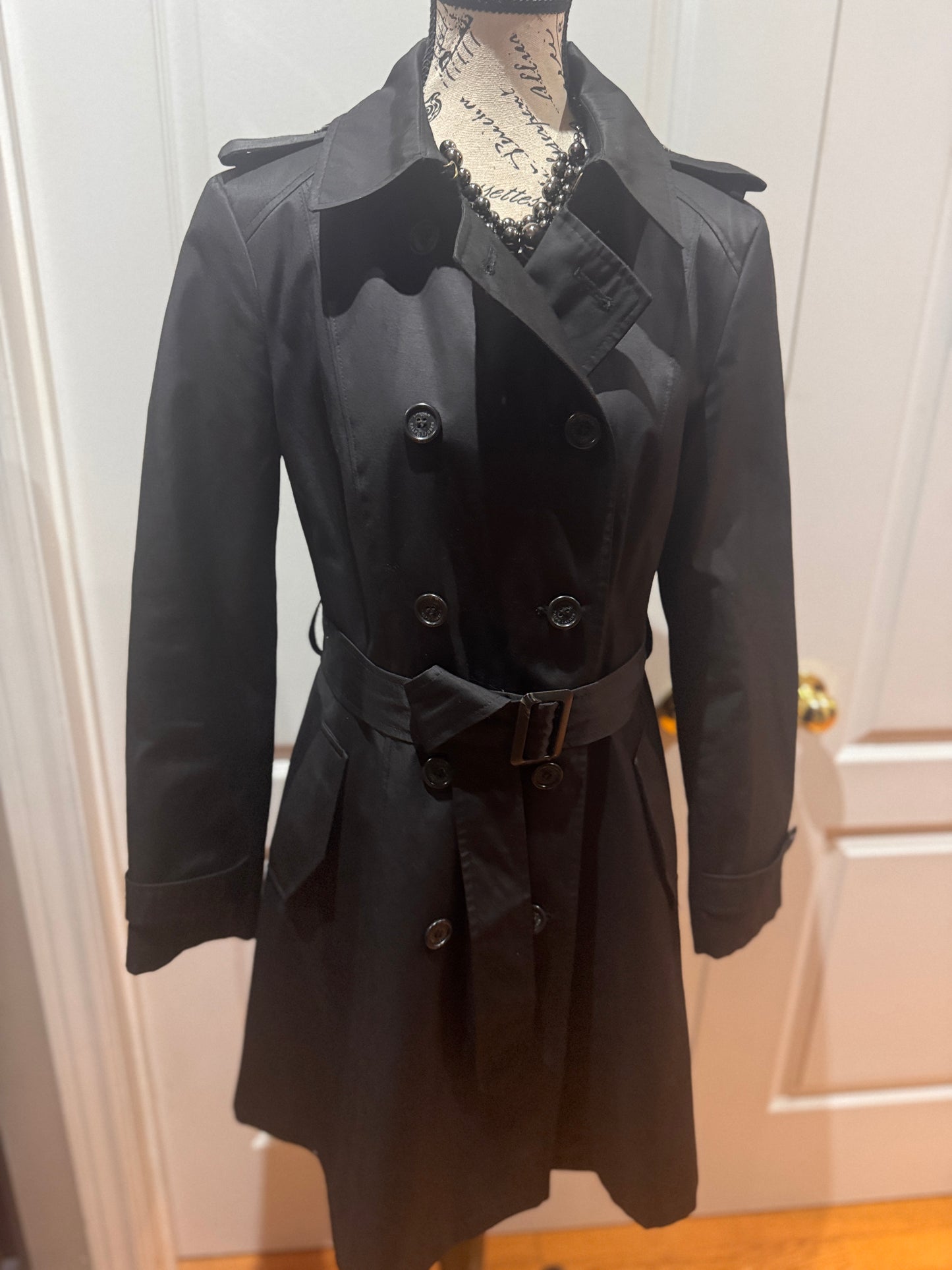 LAUREN Ralph Lauren Black Trench  Coat