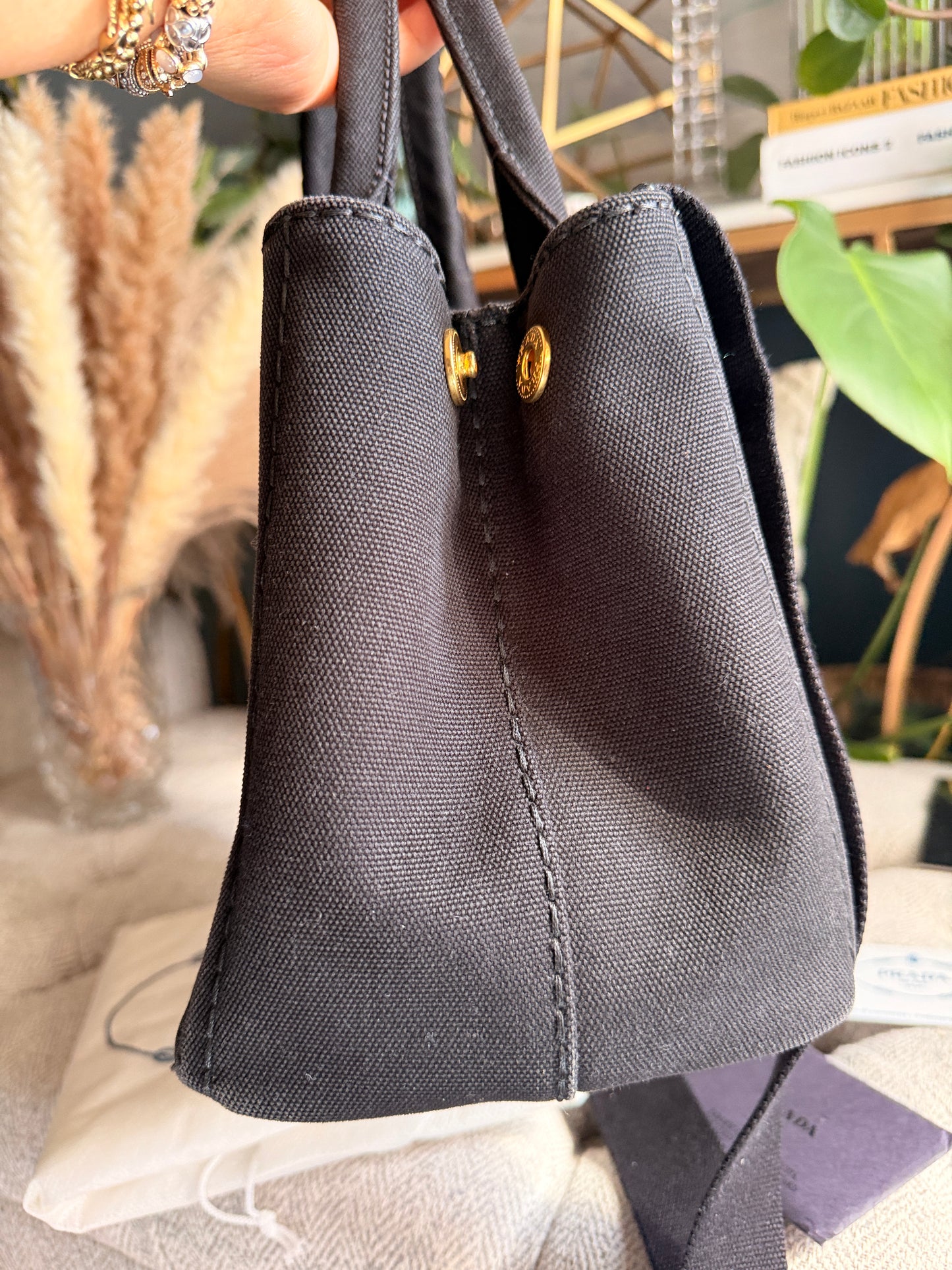Prada Canapa Small Tote
