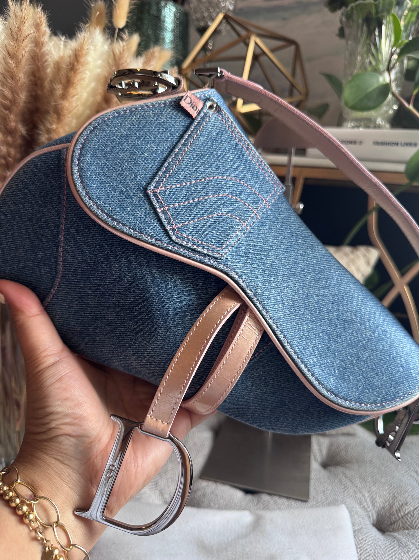 Dior Vintage Denim Saddle