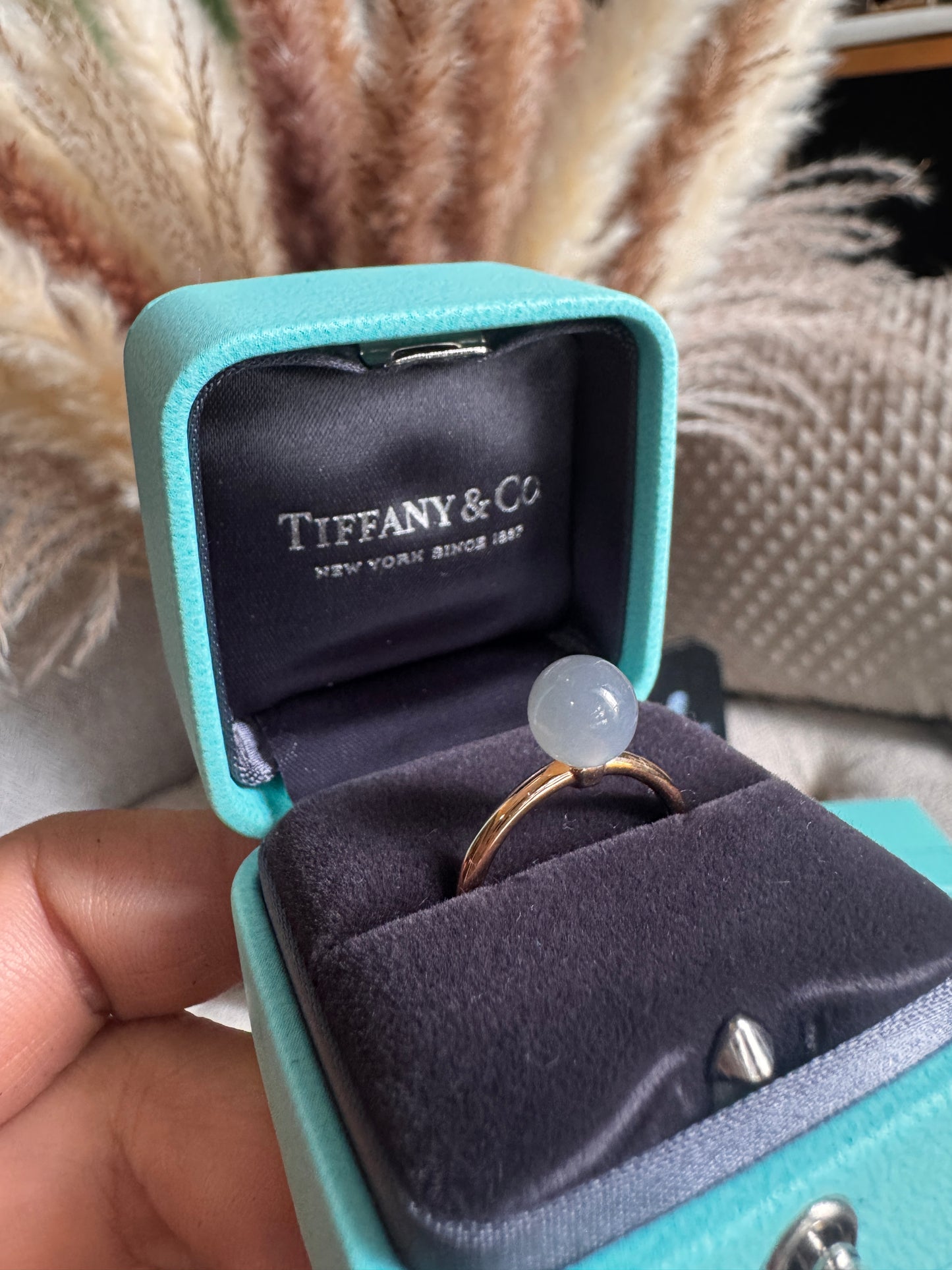 Tiffany & Co Retired and HTF Moonstone 18k RH Ring