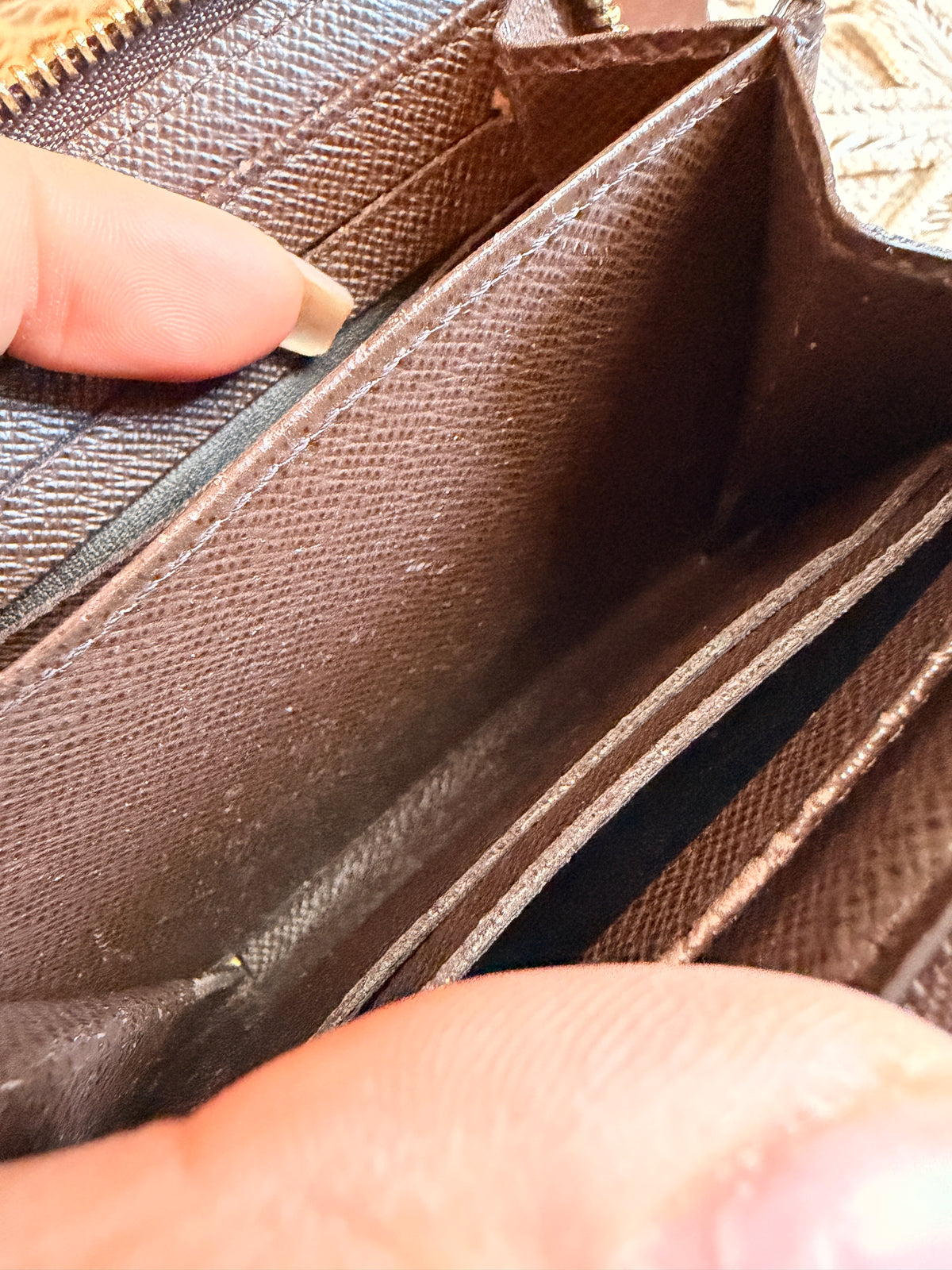 Louis Vuitton Zippy Coin Purse in Damier Ebene