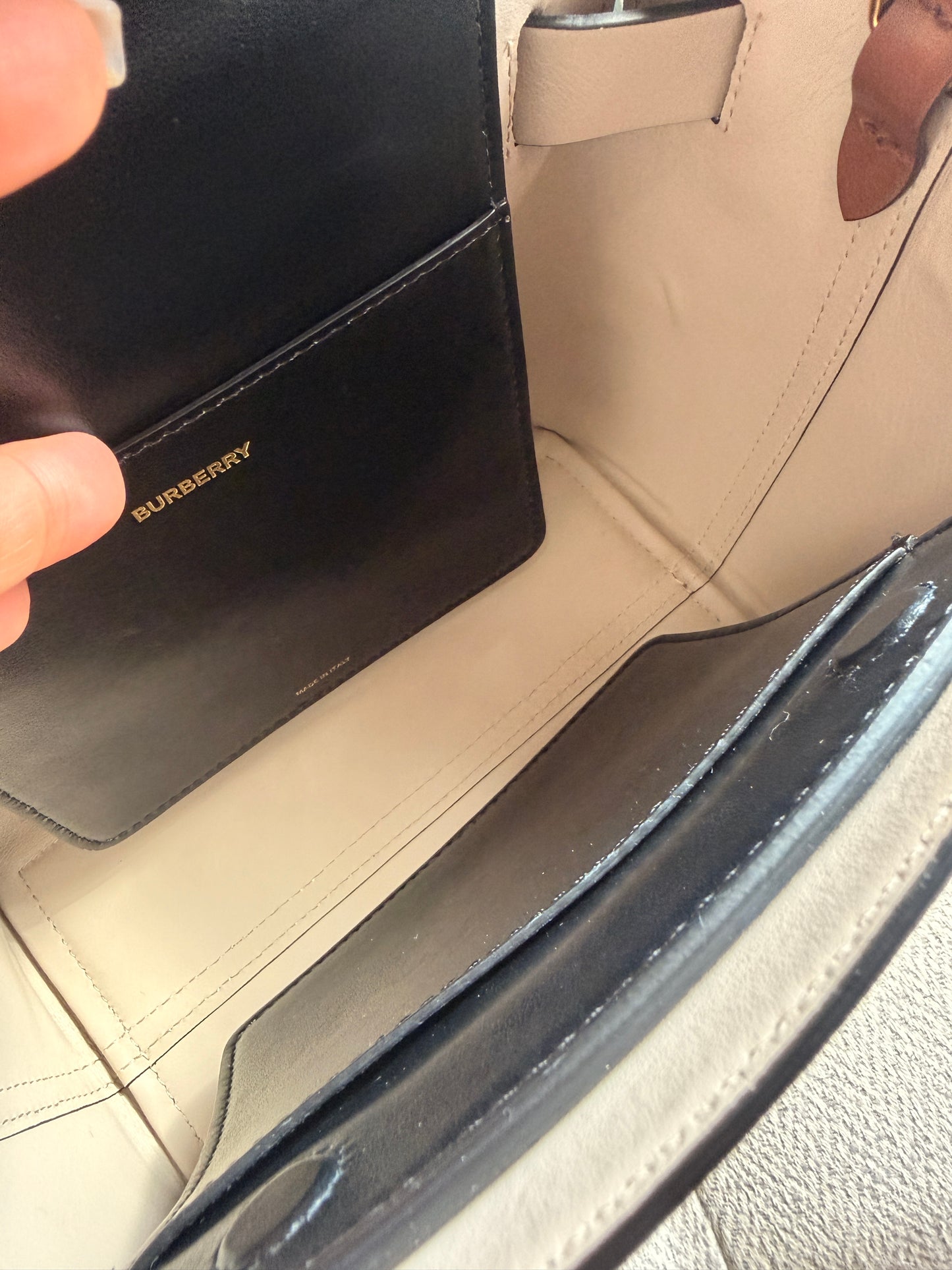 BURBERRY Mini Vintage Check Triple Stud Belt Bag