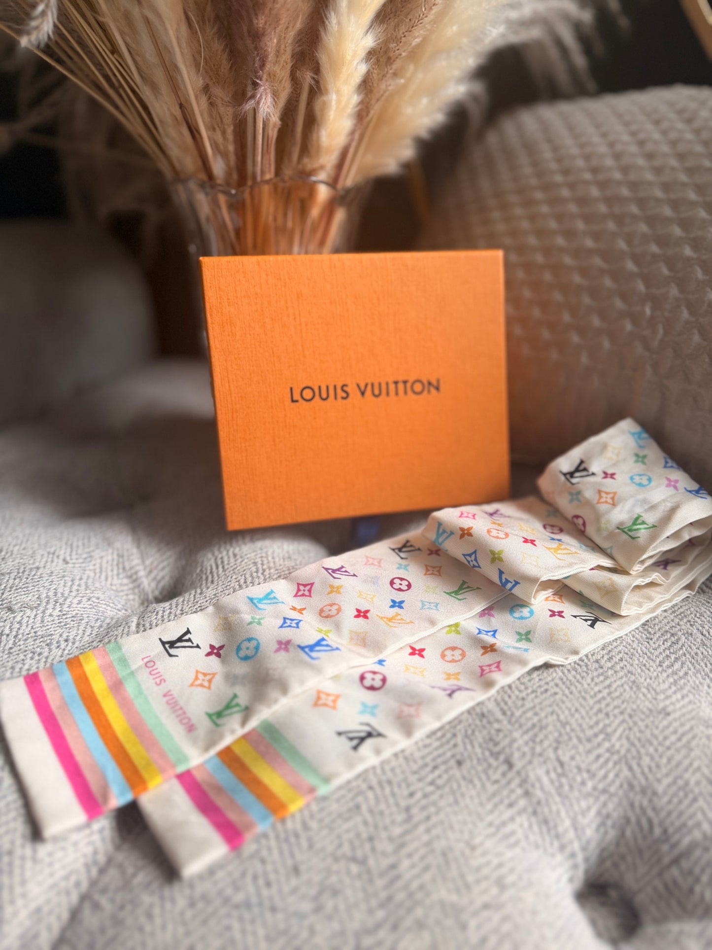 Louis Vuitton HTF Multicolor Bandeau in Blanc