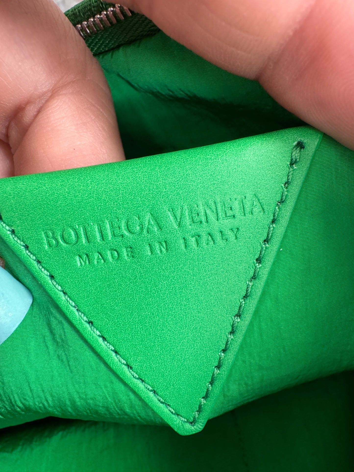 Bottega Veneta Intrecciato Jaquard Twill Pouch