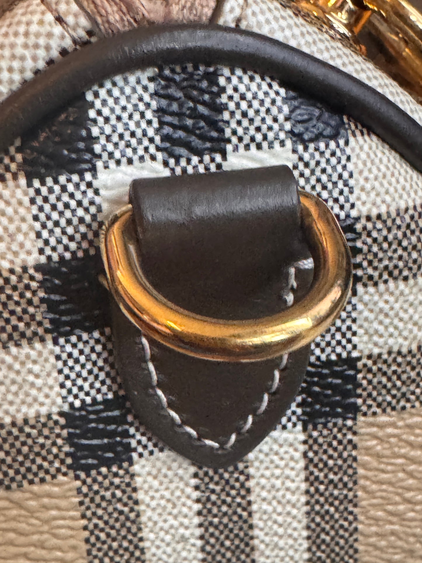 Burberry Mini Check Bowling Bag in Military