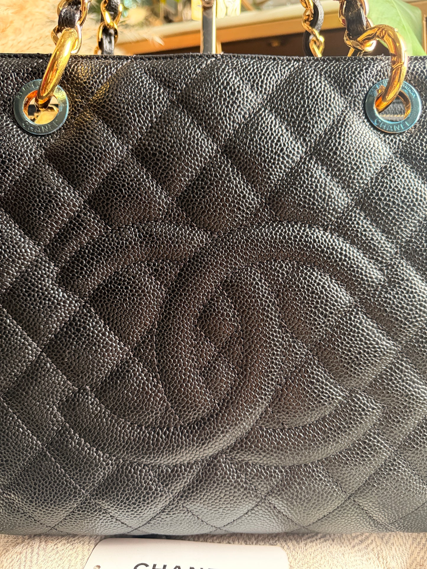 Chanel GST in Black with Gold Hardware