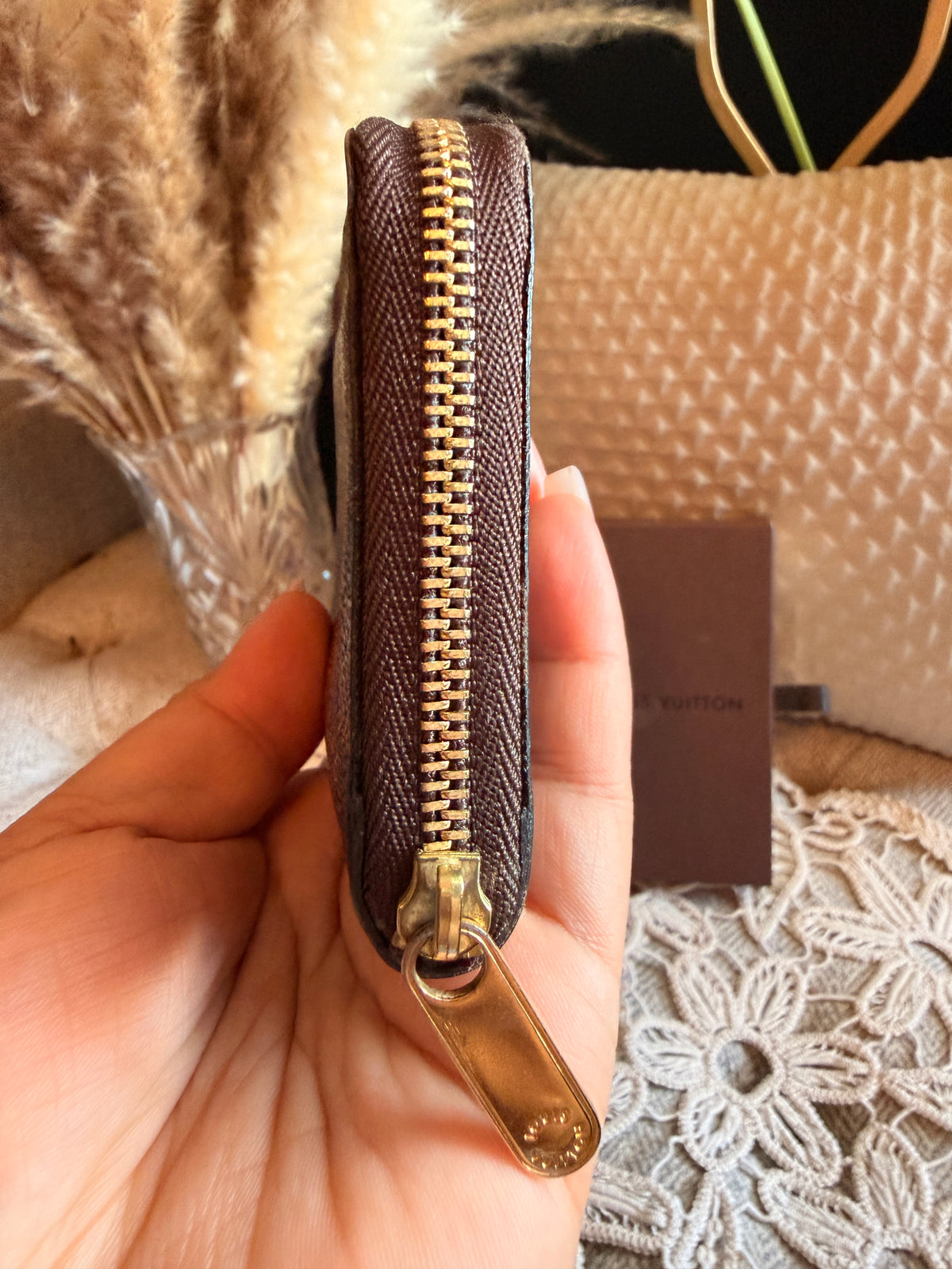Louis Vuitton Zippy Coin Purse in Damier Ebene