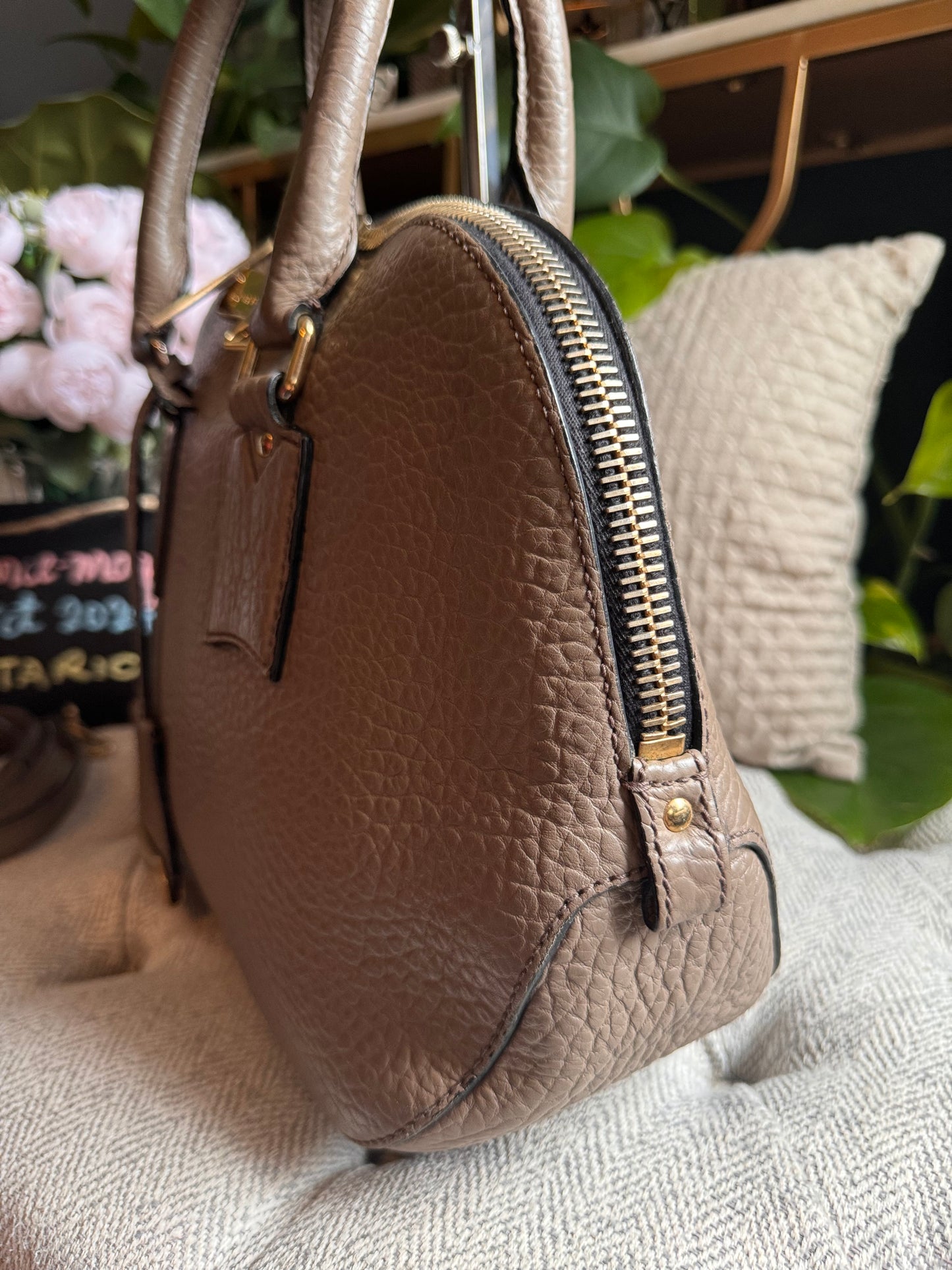 Burberry Grain Leather Orchard Satchel