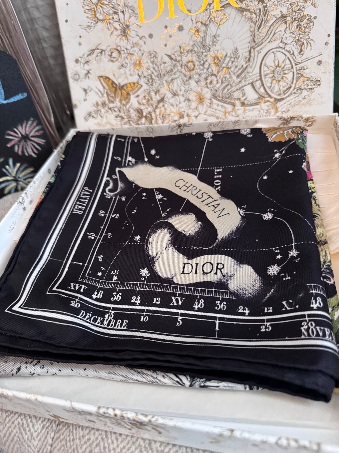 Dior NWT Zodiac 90 SQUARE SCARF