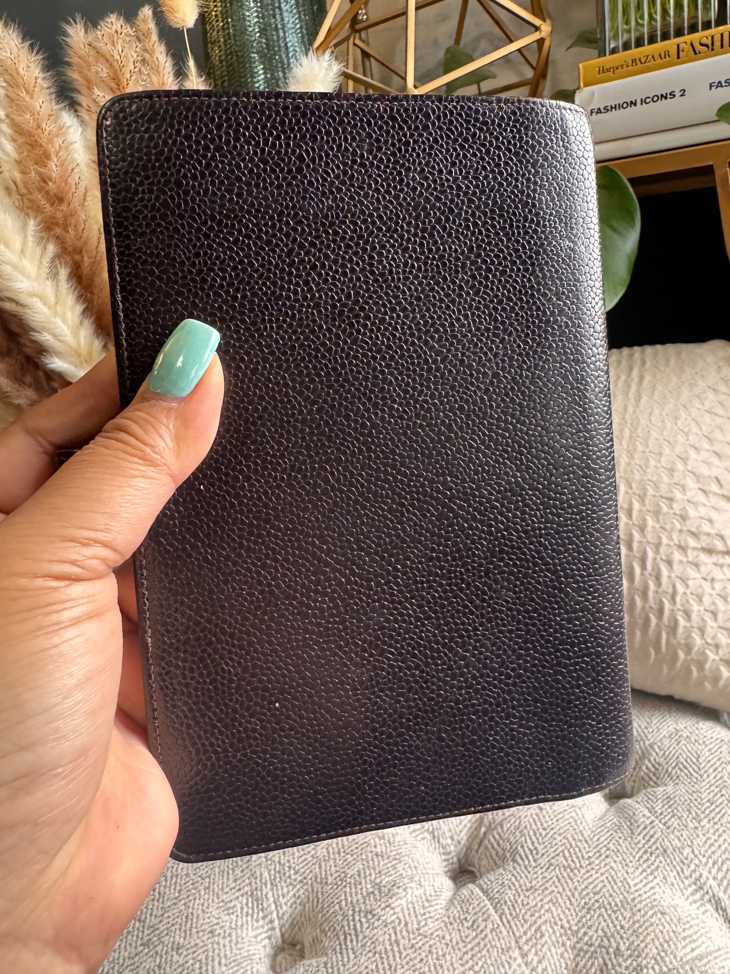 Chanel Vintage Agenda in Chocolate Brown Caviar