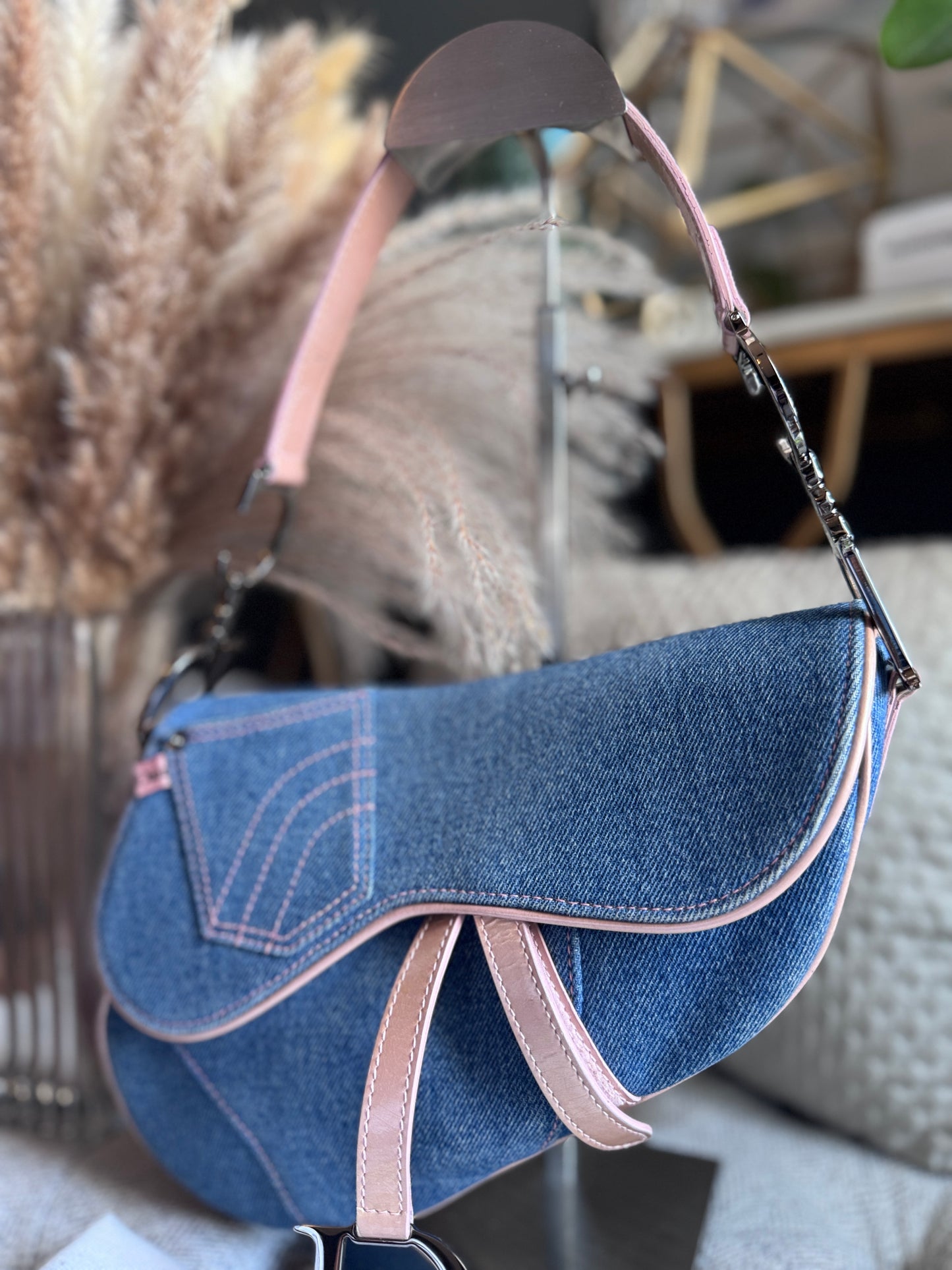 Dior Vintage Denim Saddle
