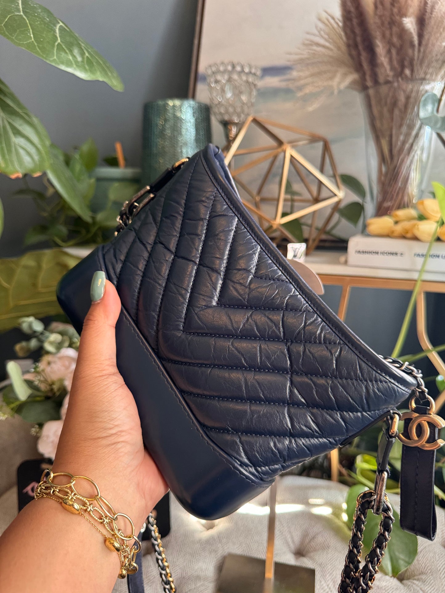 Chanel Small Gabrielle in Aged Calfskin