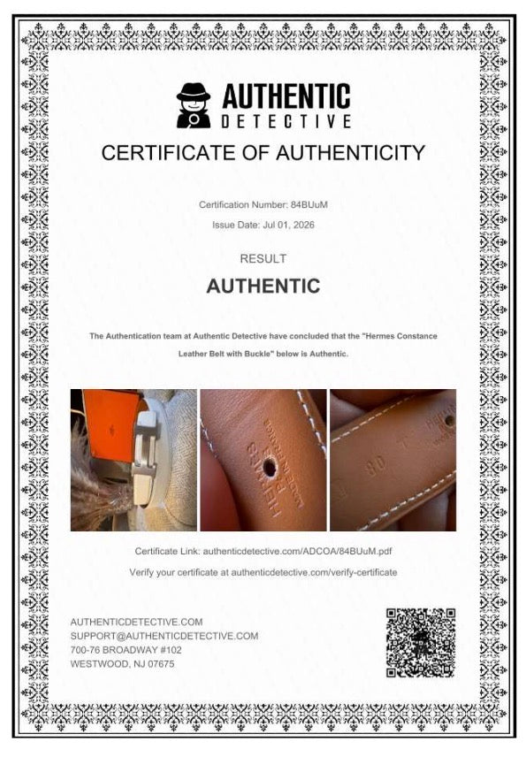 Hermes Reversible Belt