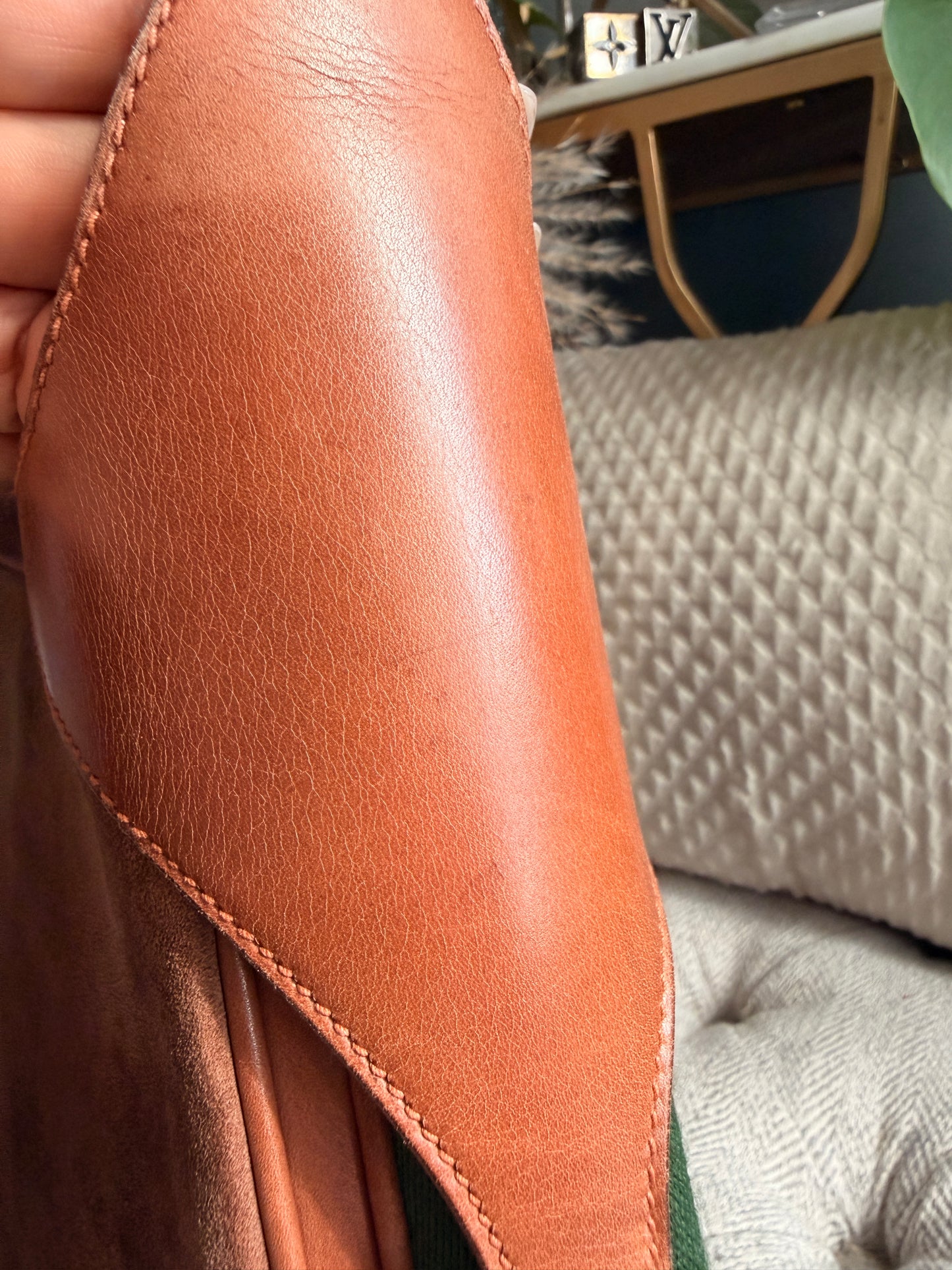 Vintage 70's GUCCI GG Monogram Flip Lock Brown Leather and Suede Hobo