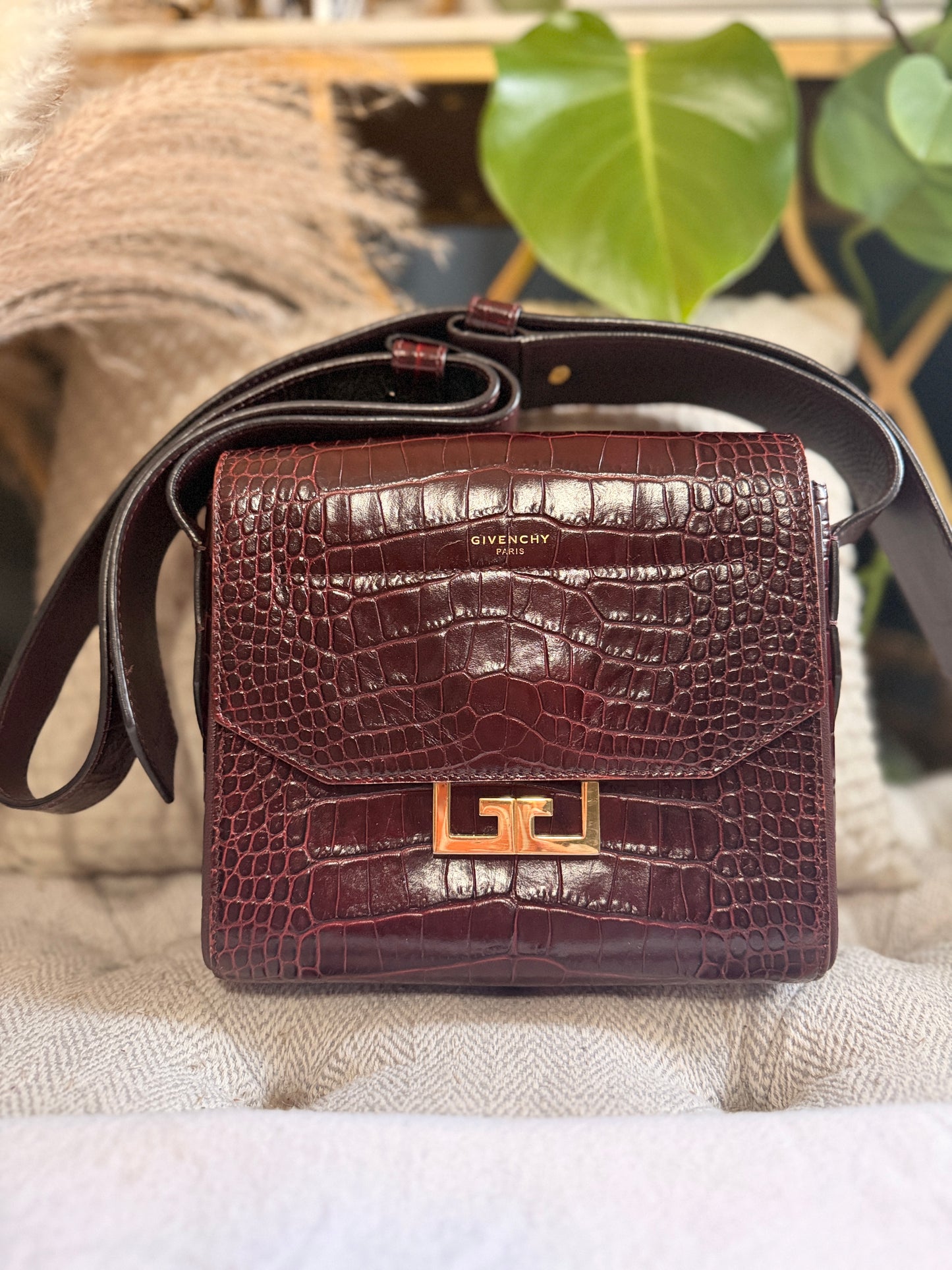 Givenchy Eden in Croc Embossed Calfskin