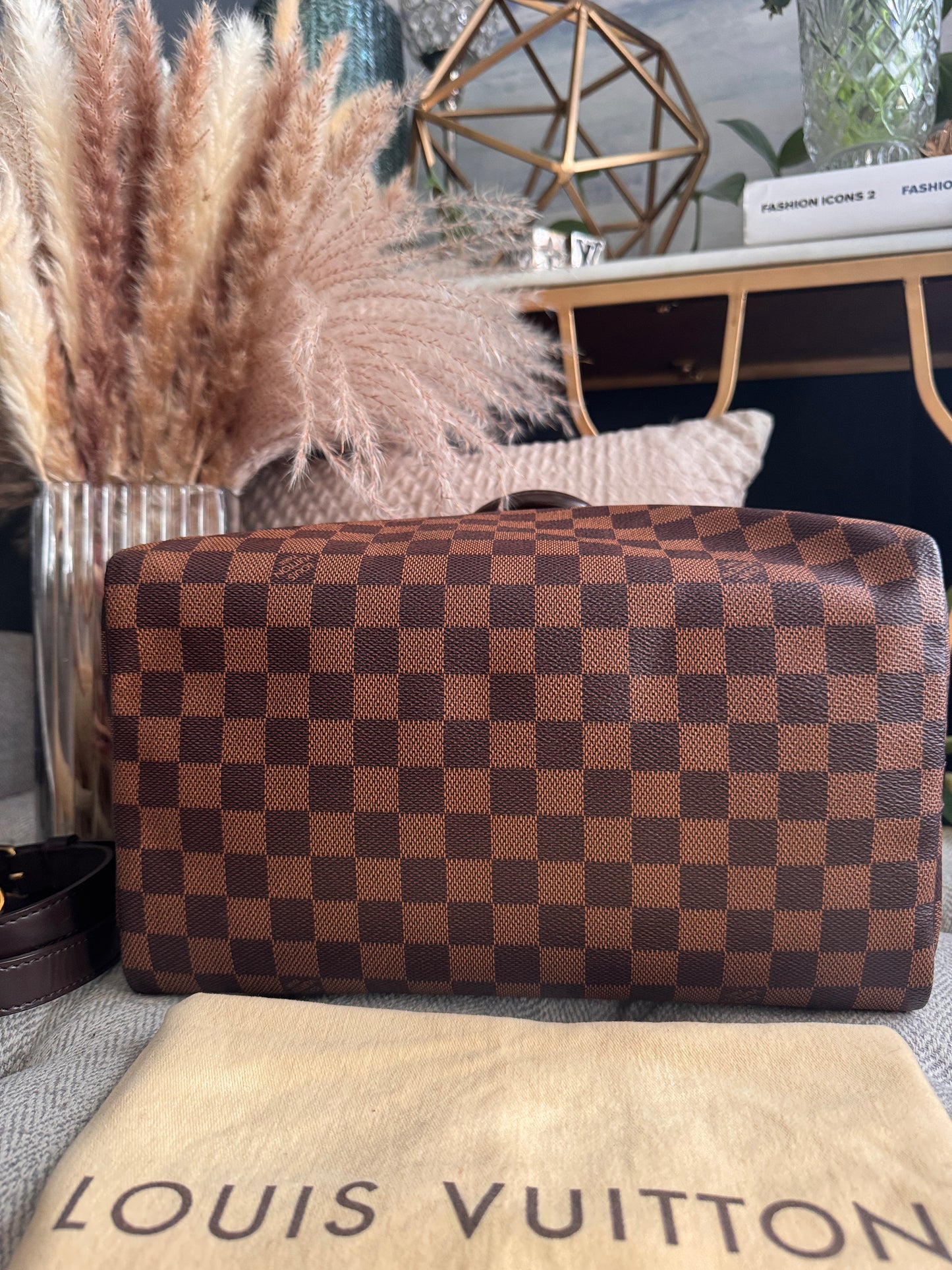 Louis Vuitton Speedy Bandouliere 30 in Damier Ebene