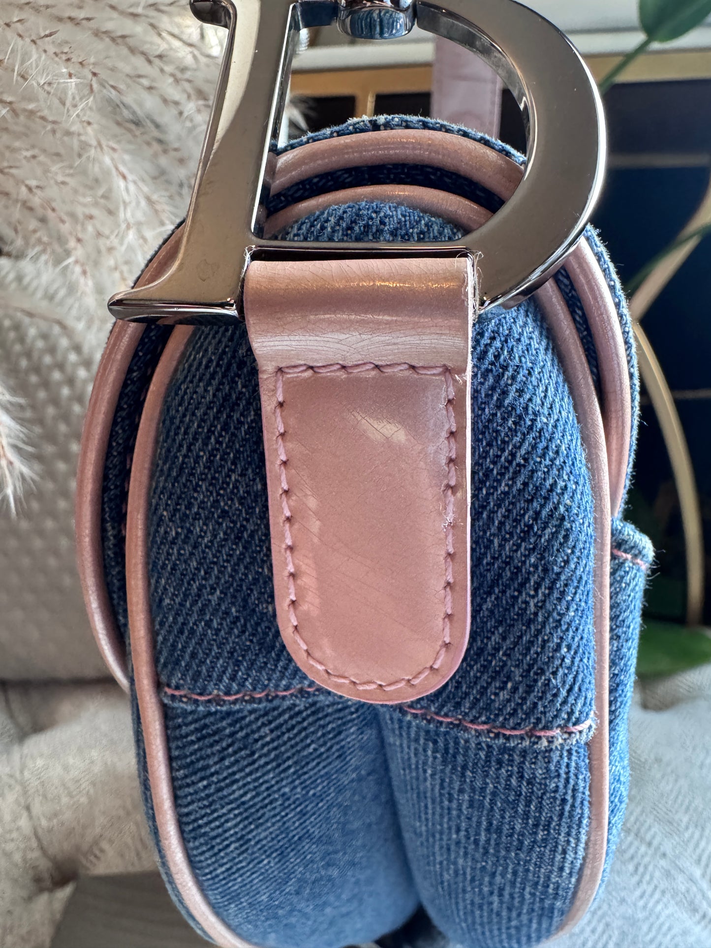Dior Vintage Denim Saddle