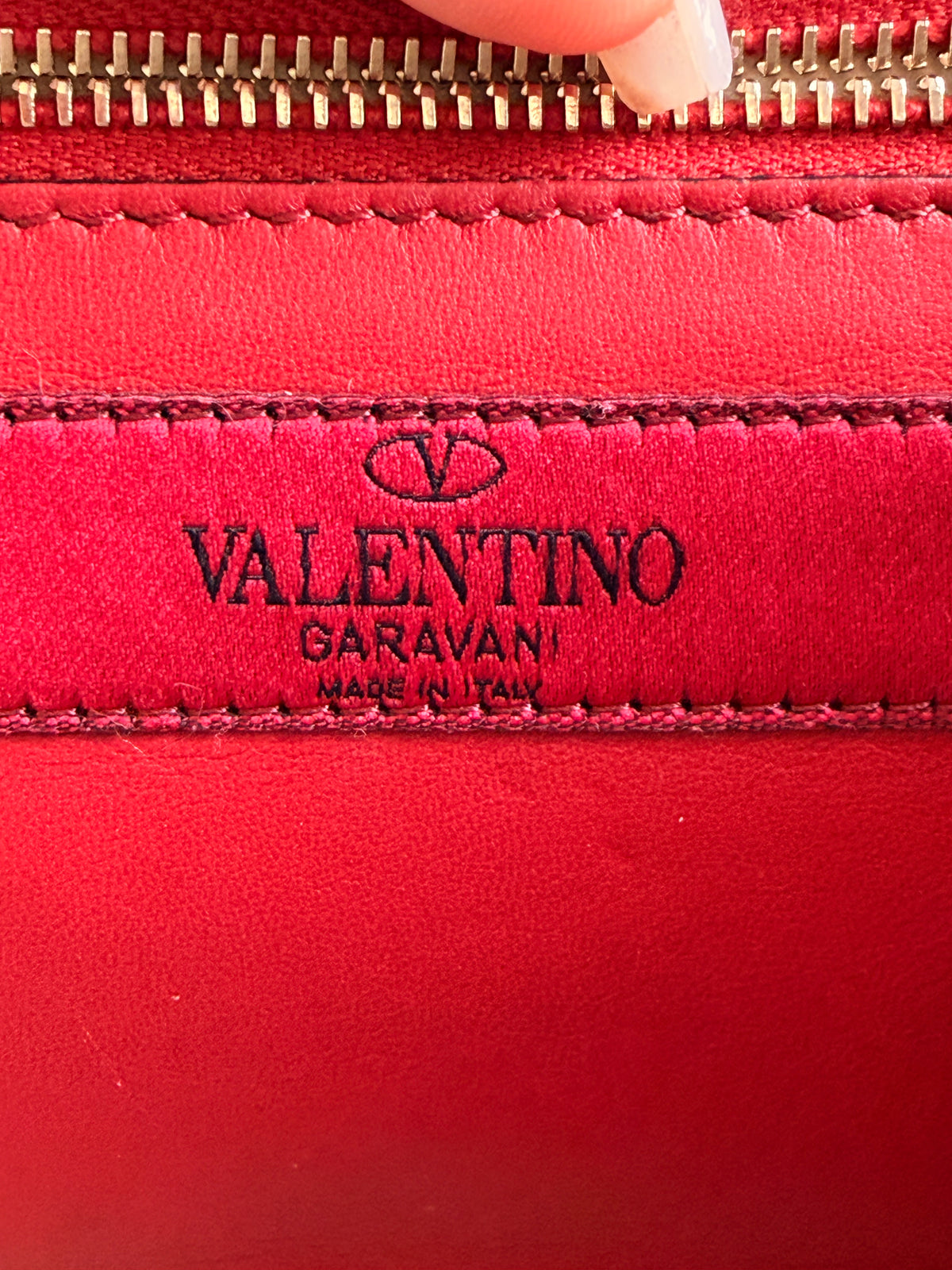 Valentino Rockstud Spike Leather Crossbody Clutch Bag