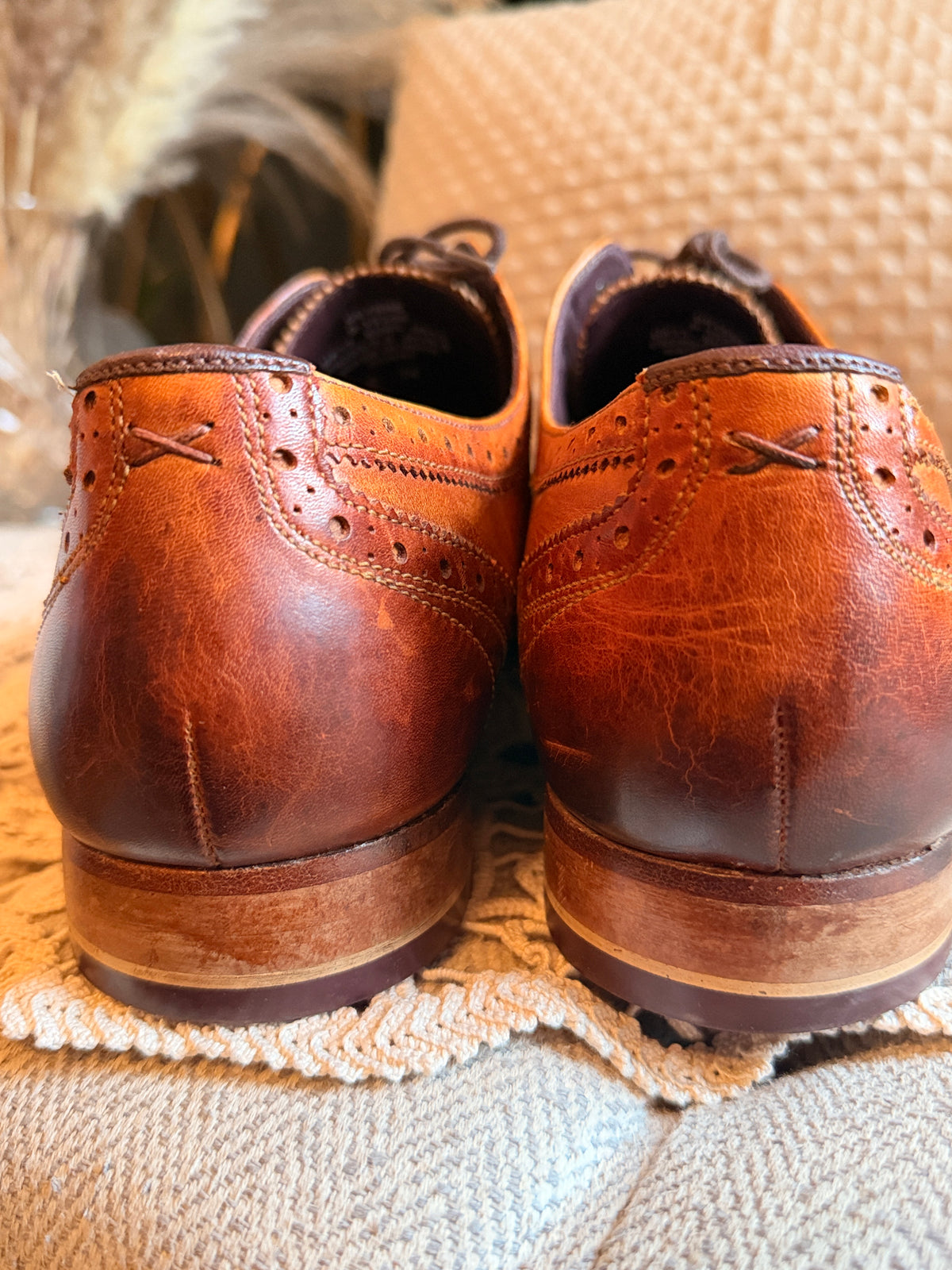 Ted Baker Gryene Men’s Cognac Leather brogues in size 12US