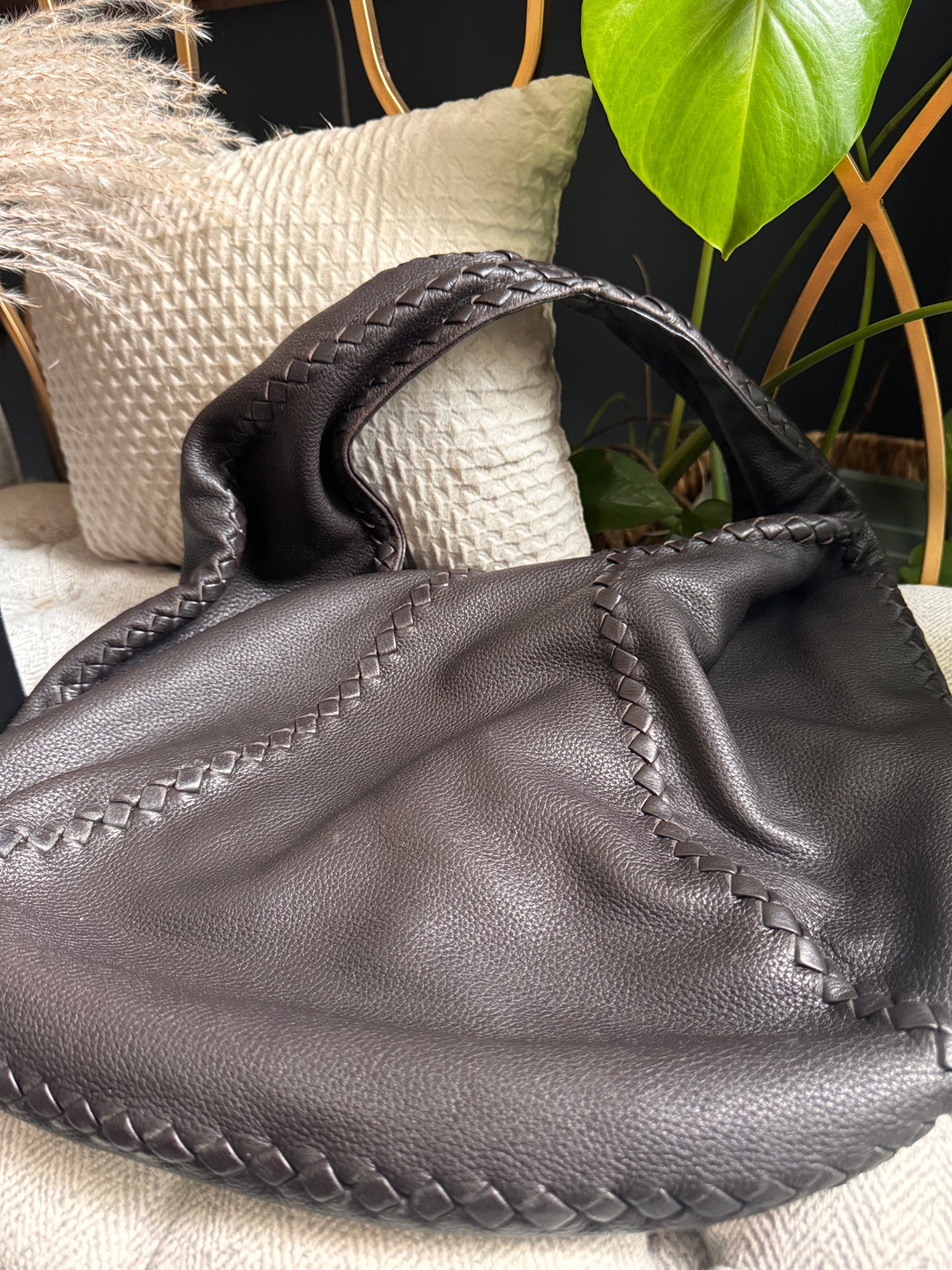 Bottega Veneta Cervo Leather Hobo Bag