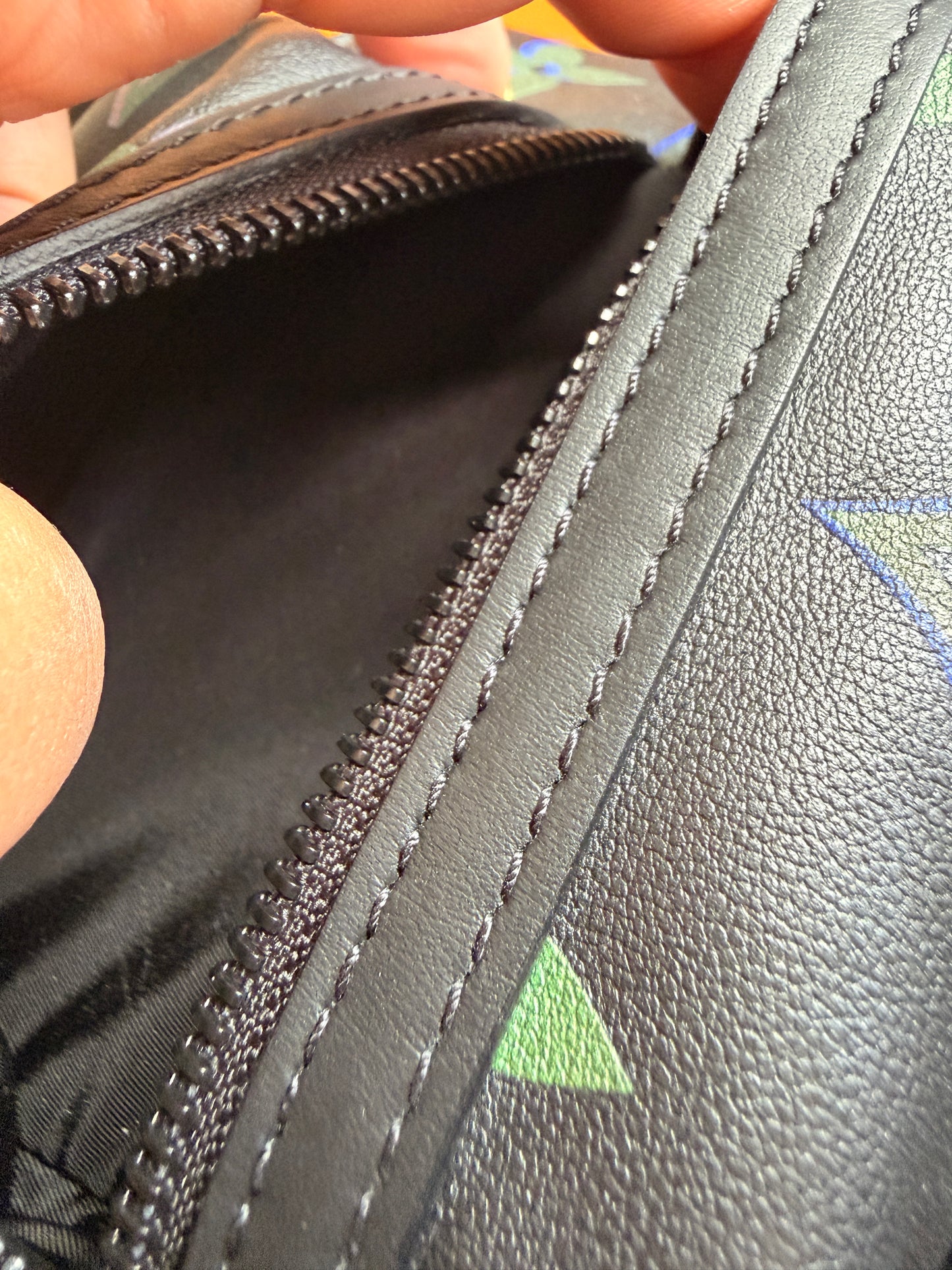 Louis Vuitton Calfskin Monogram Spotlight Comet Bumbag Black Borealis