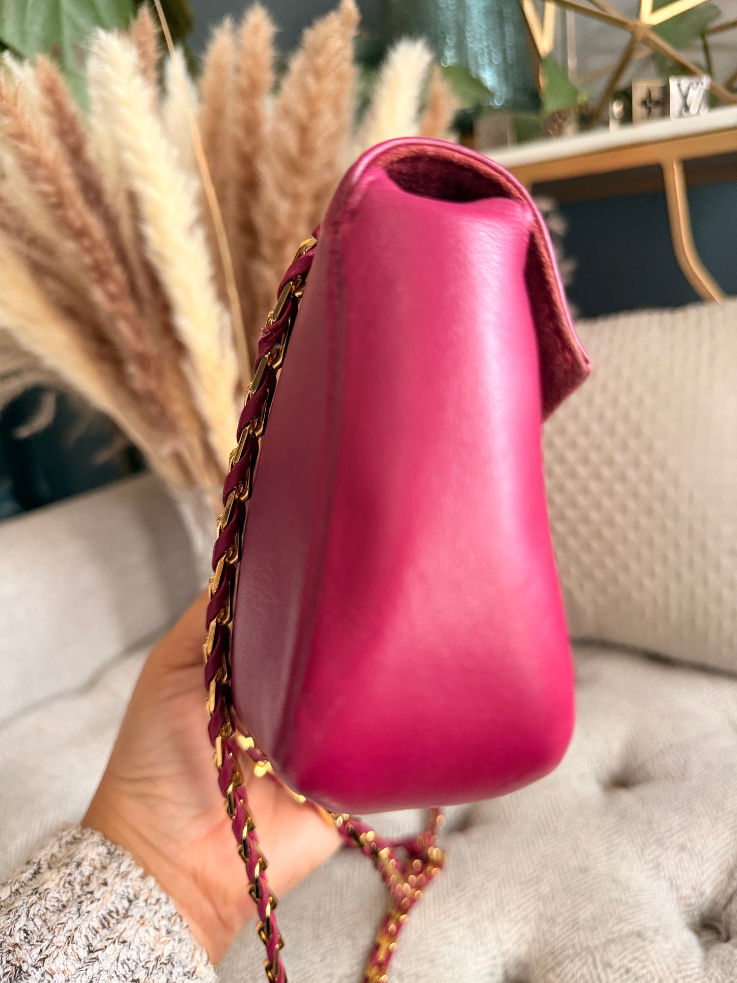 FENDI Shiny Nappa Mini Be Baguette