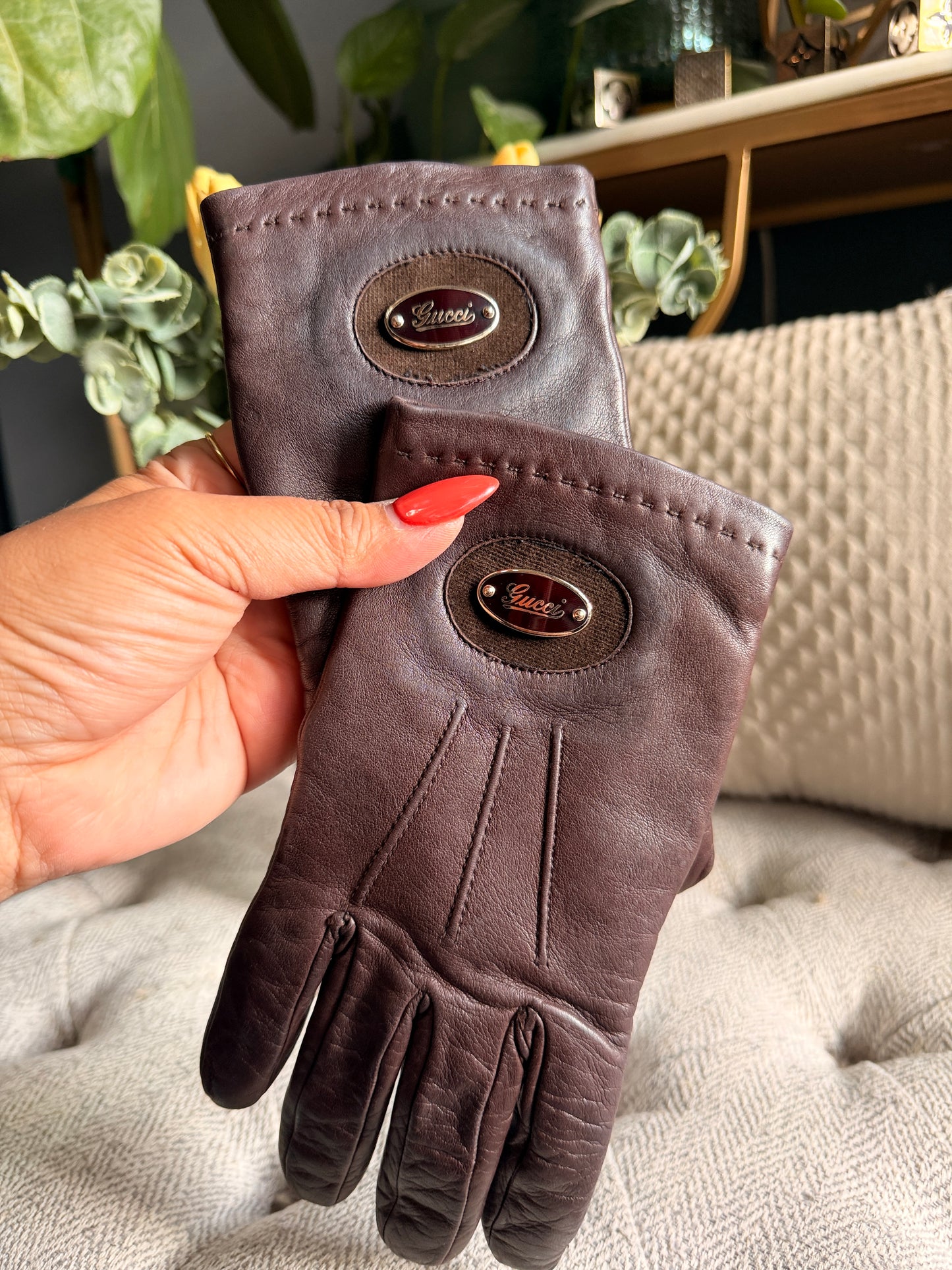 Gucci Leather Gloves