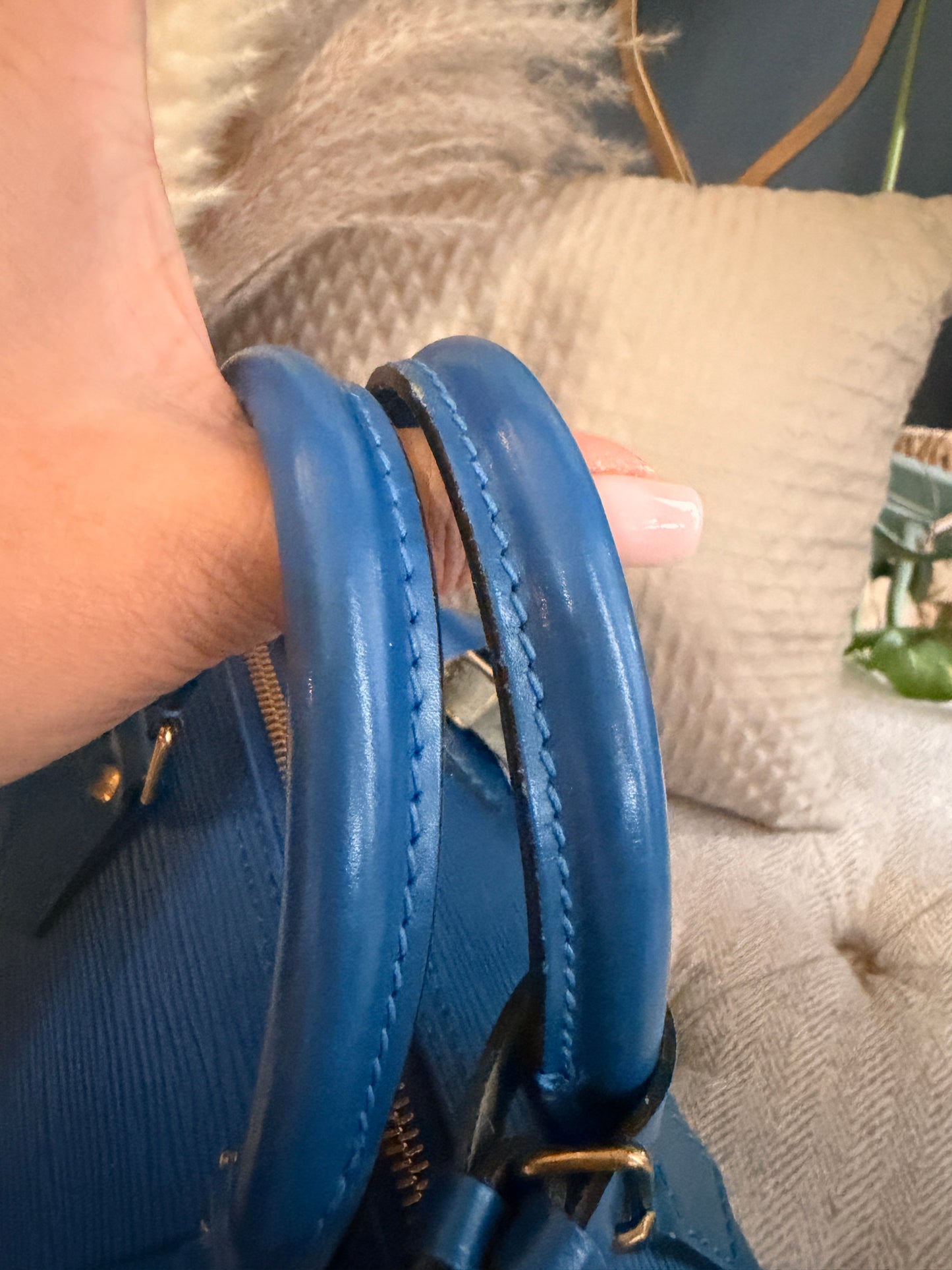 Louis Vuitton Vintage Speedy 25 in Epi Toledo Blue