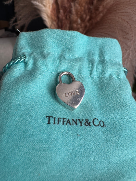 Tiffany & Co Padlock Heart LOVE Charm