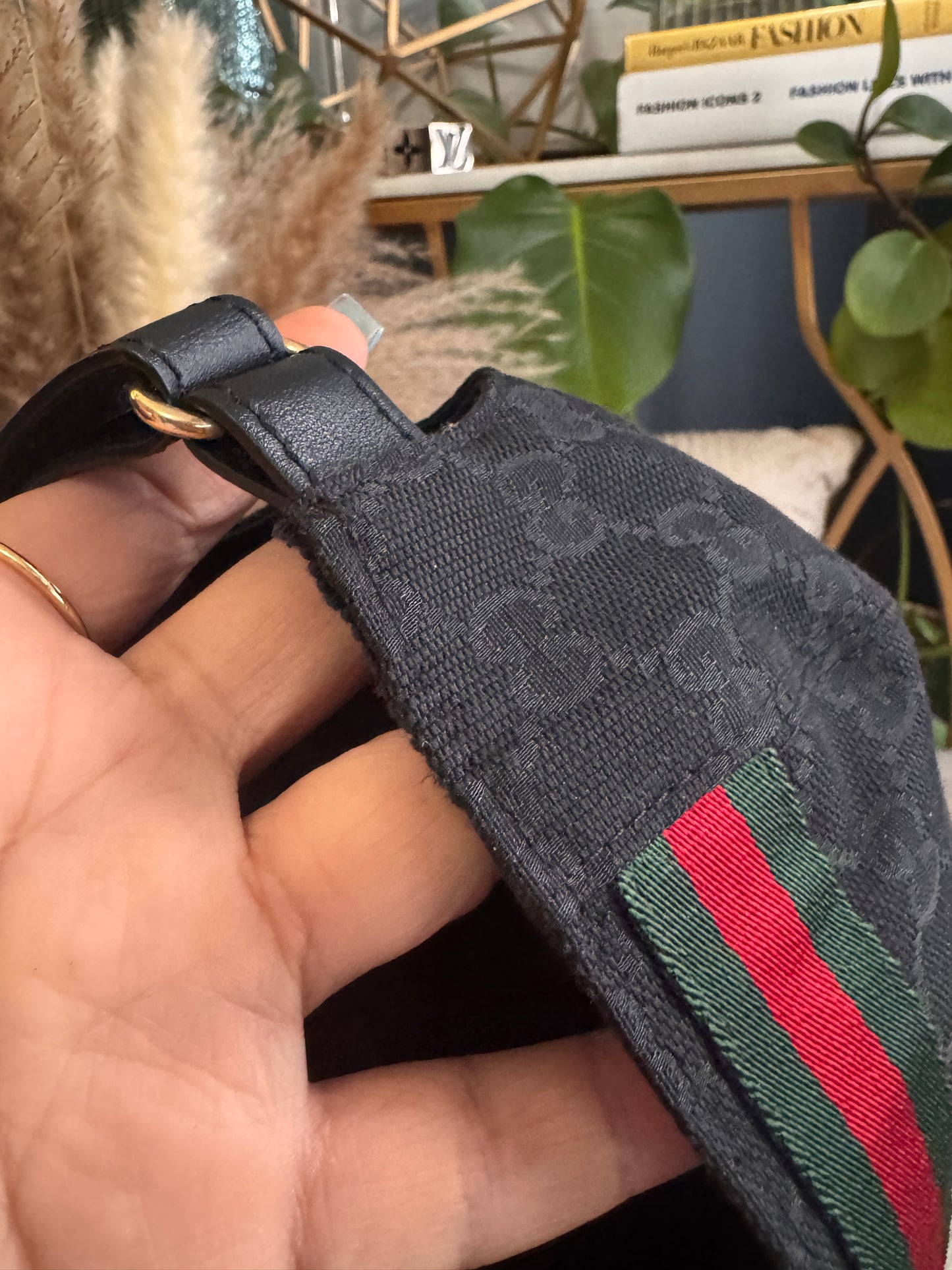 Gucci GG baseball hat with Web size L