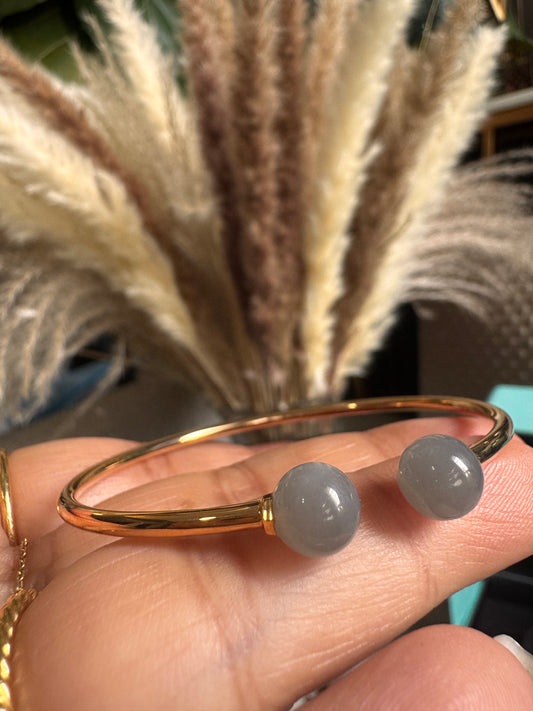 Tiffany & Co Retired & HTF Moonstone 18k RG Bangle