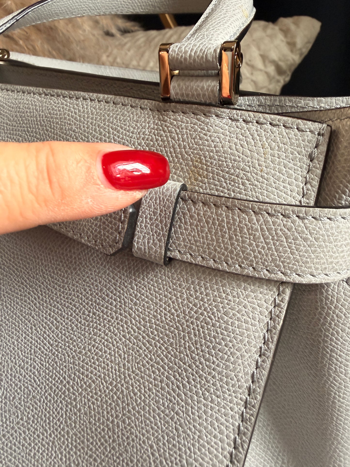 Valextra B Cube in Cool Grey