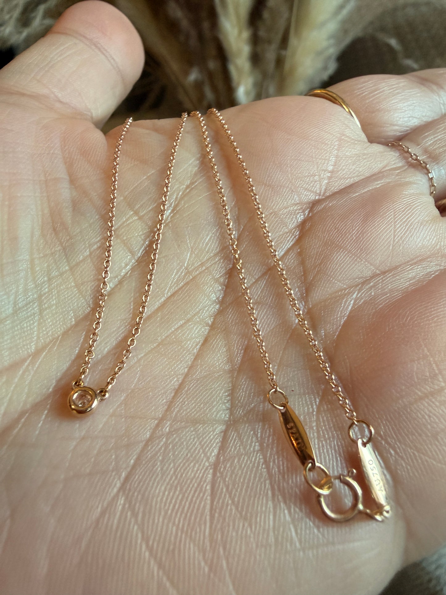 Tiffany & Co. Diamond by the Yard Necklace in 18k Rose Gold