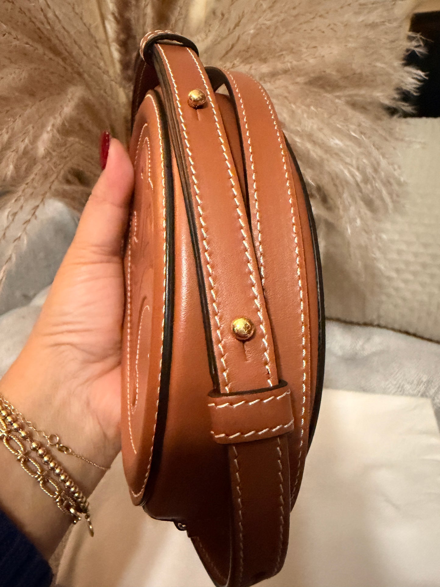 Celine Oval Triomphe Bag in Calfskin
