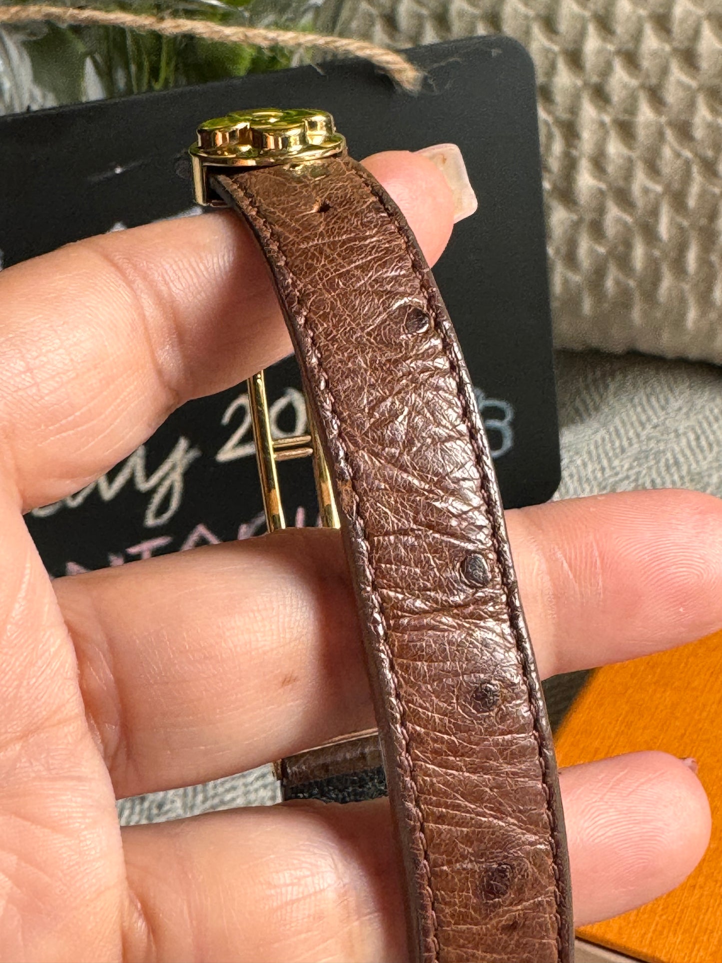 Louis Vuitton Ostrich Bracelet