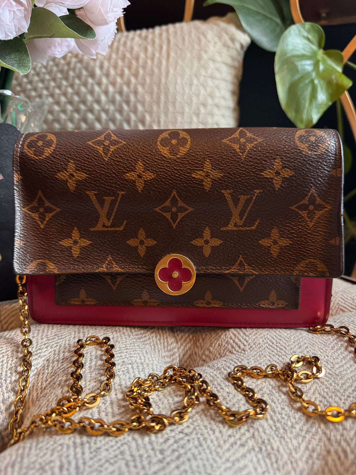 Louis Vuitton Flore Wallet on Chain