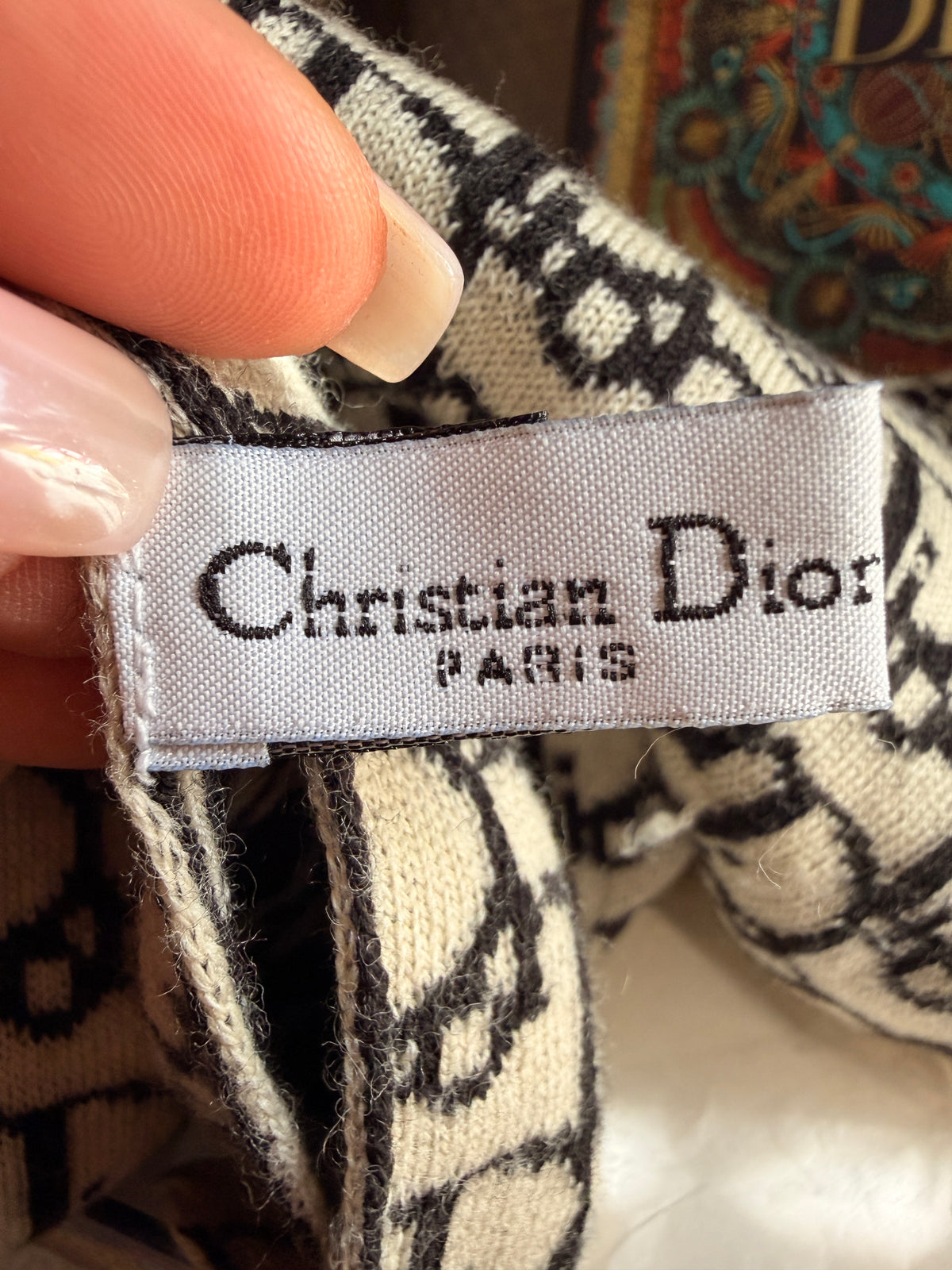 Christian Dior Wool Oblique Scarf