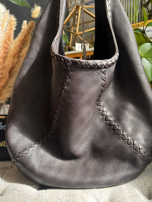 Bottega Veneta Cervo Leather Hobo Bag