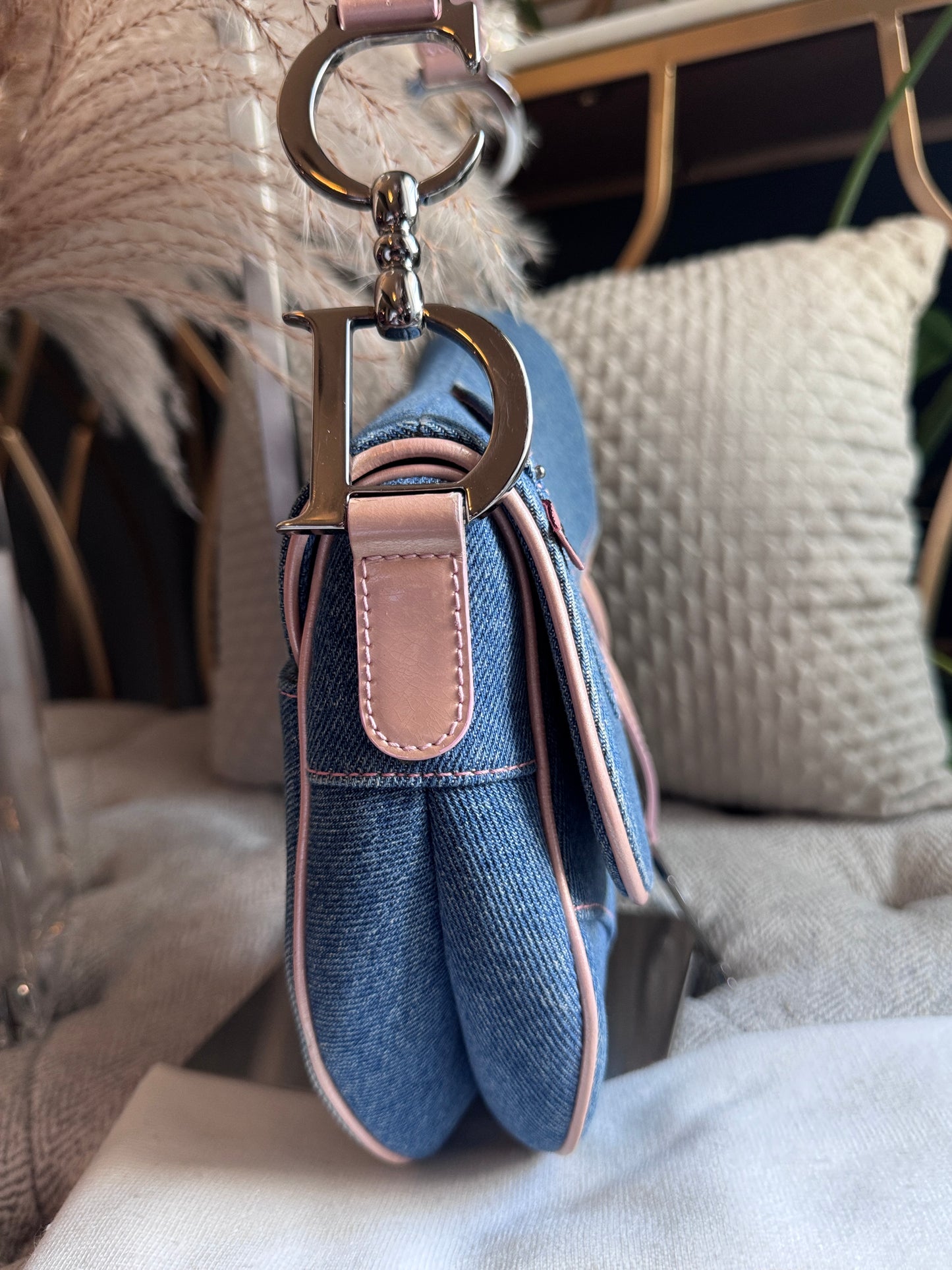 Dior Vintage Denim Saddle