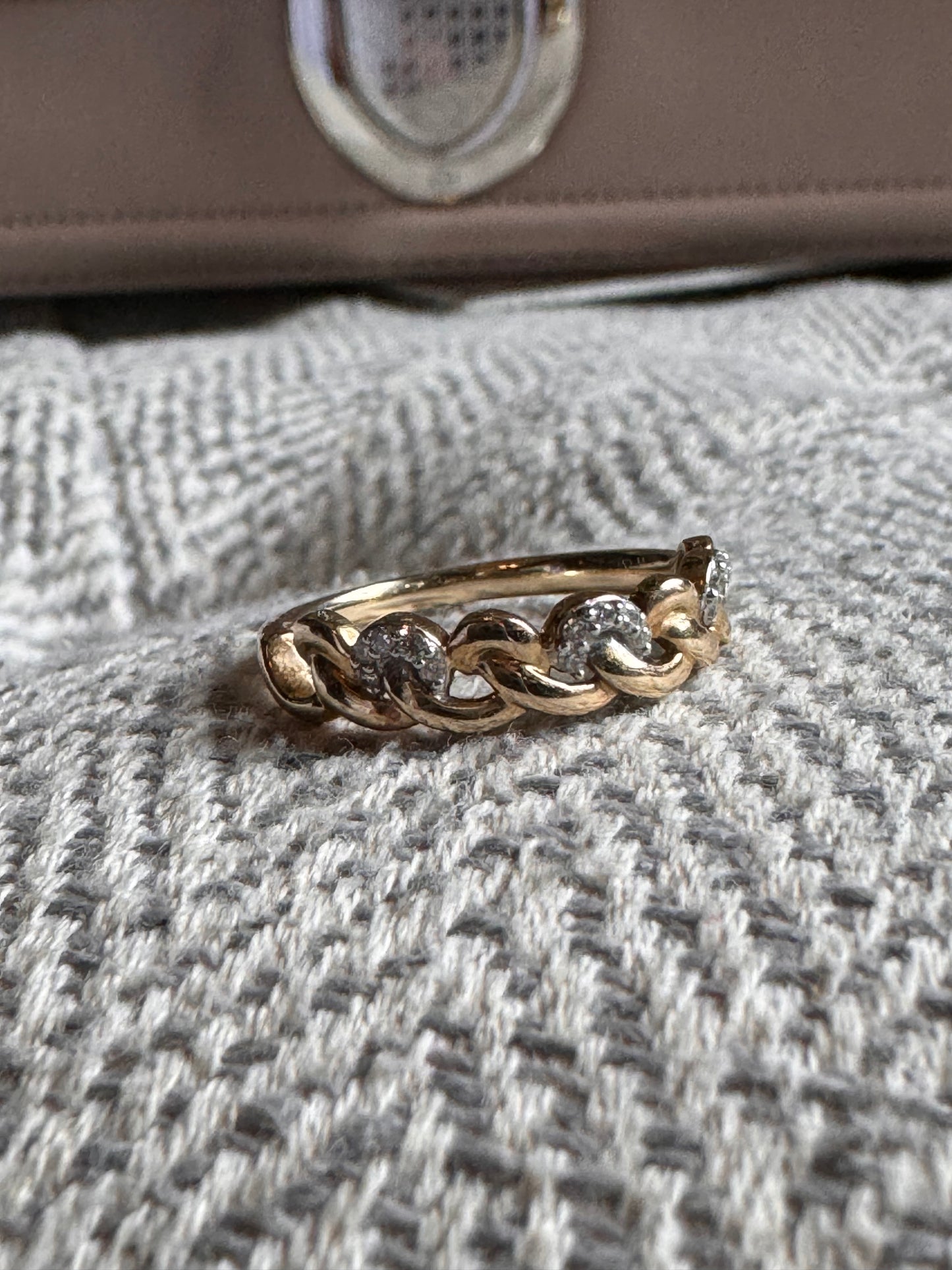 10k Gold Ring with Diamonds