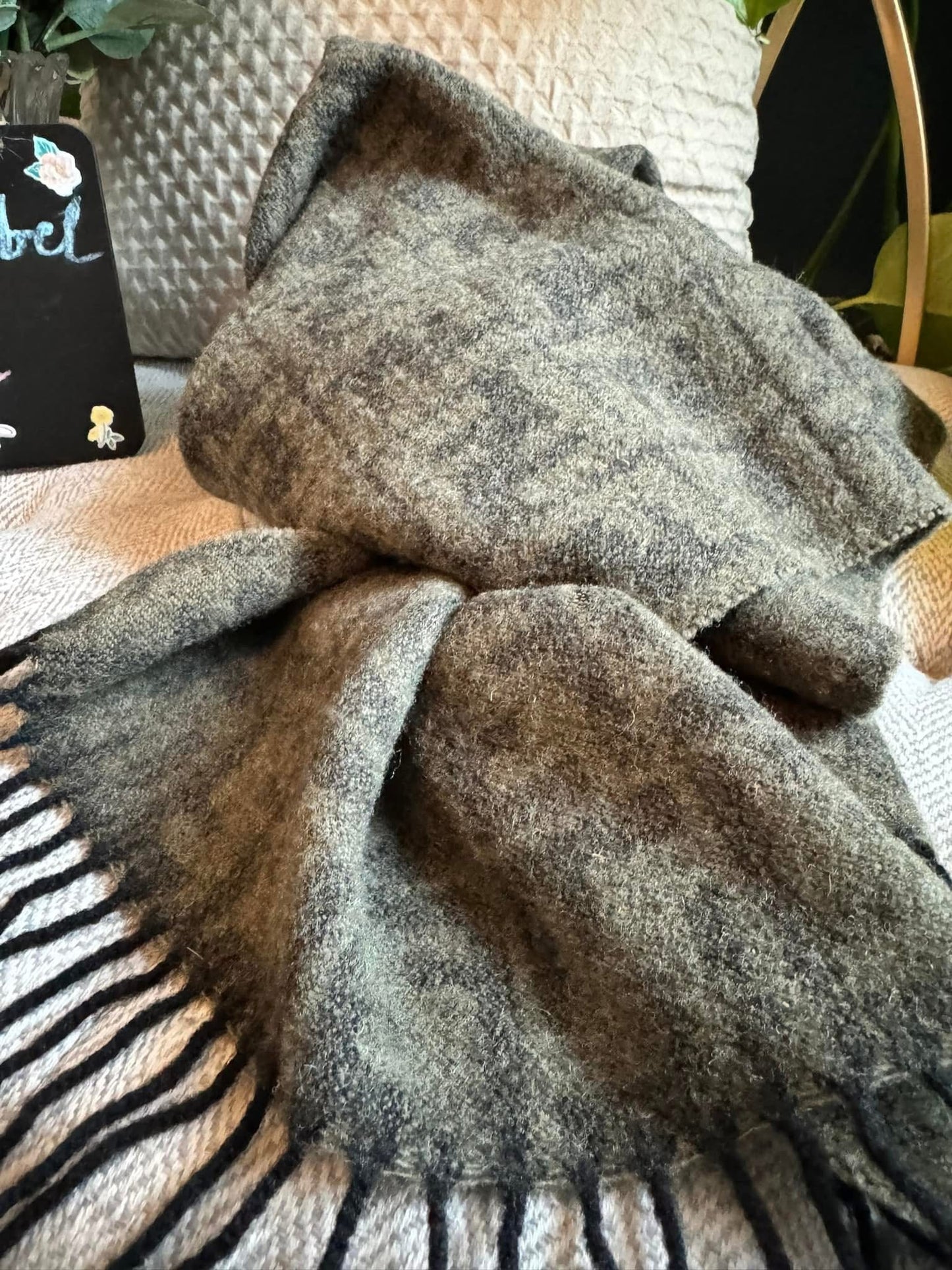 Fendi vintage wool scarf-Zucca