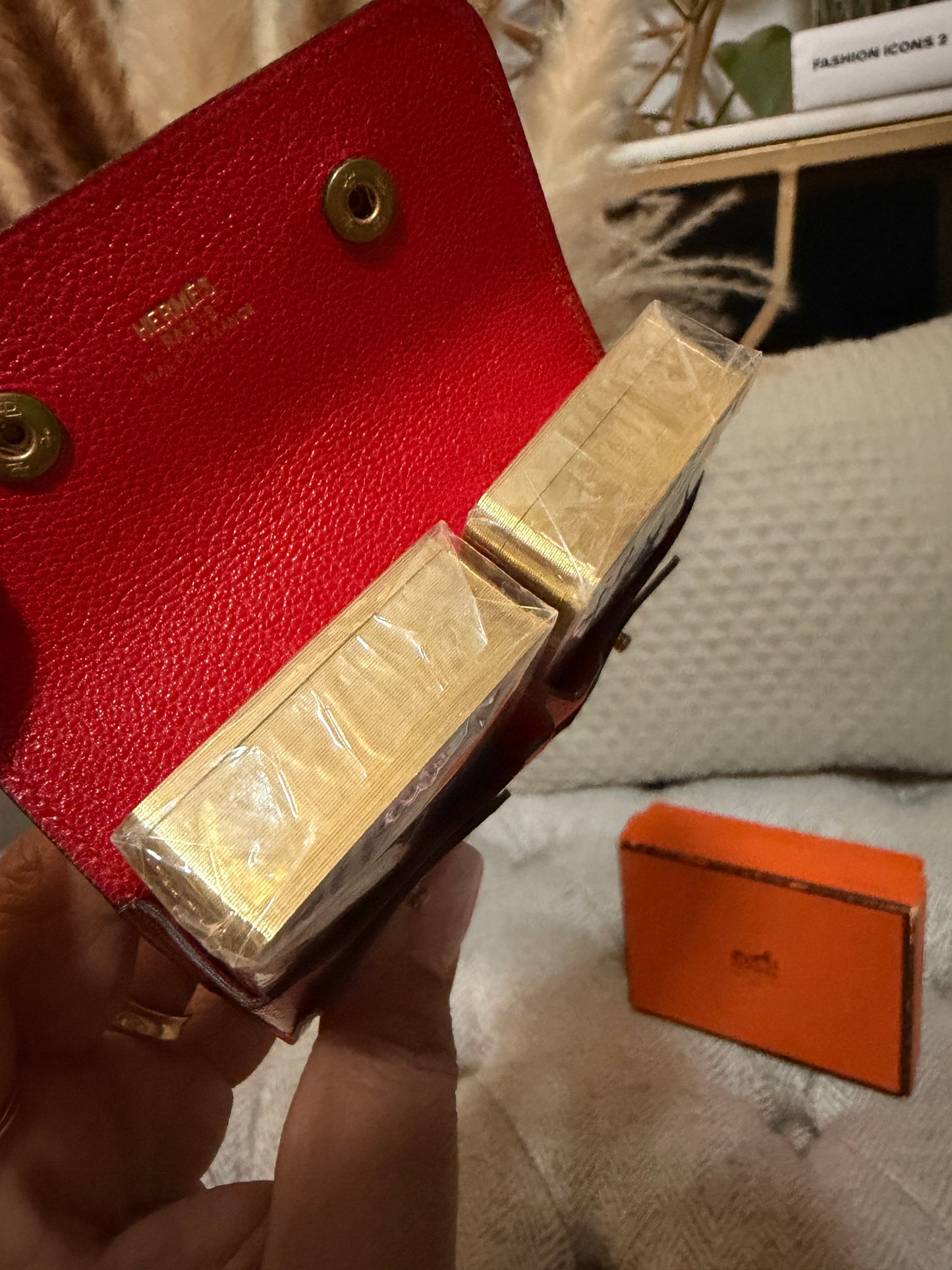 Hermès Vintage Mini Playing cards with Leather Case