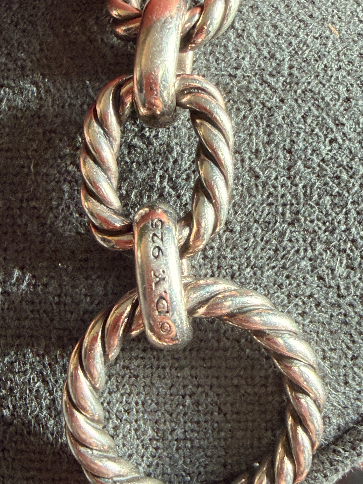 David Yurman Cushion Chain Toggle bracelet with Sapphires