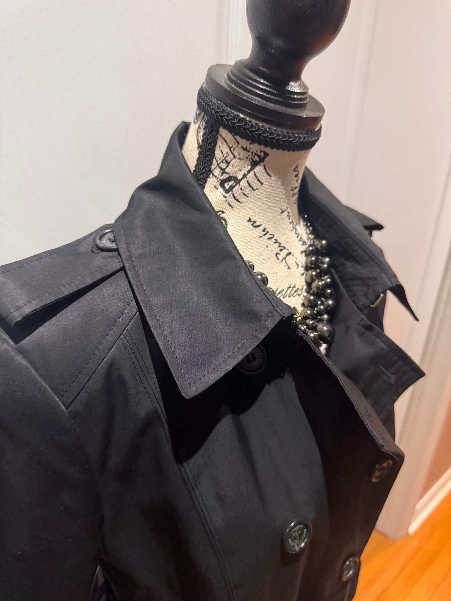 LAUREN Ralph Lauren Black Trench  Coat